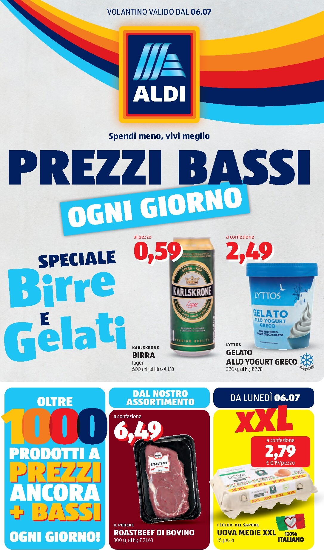 aldi - Volantino ALDI per la prossima settimana dal lunedì 06/07/2026 al domenica 12/07/2026 - page: 1