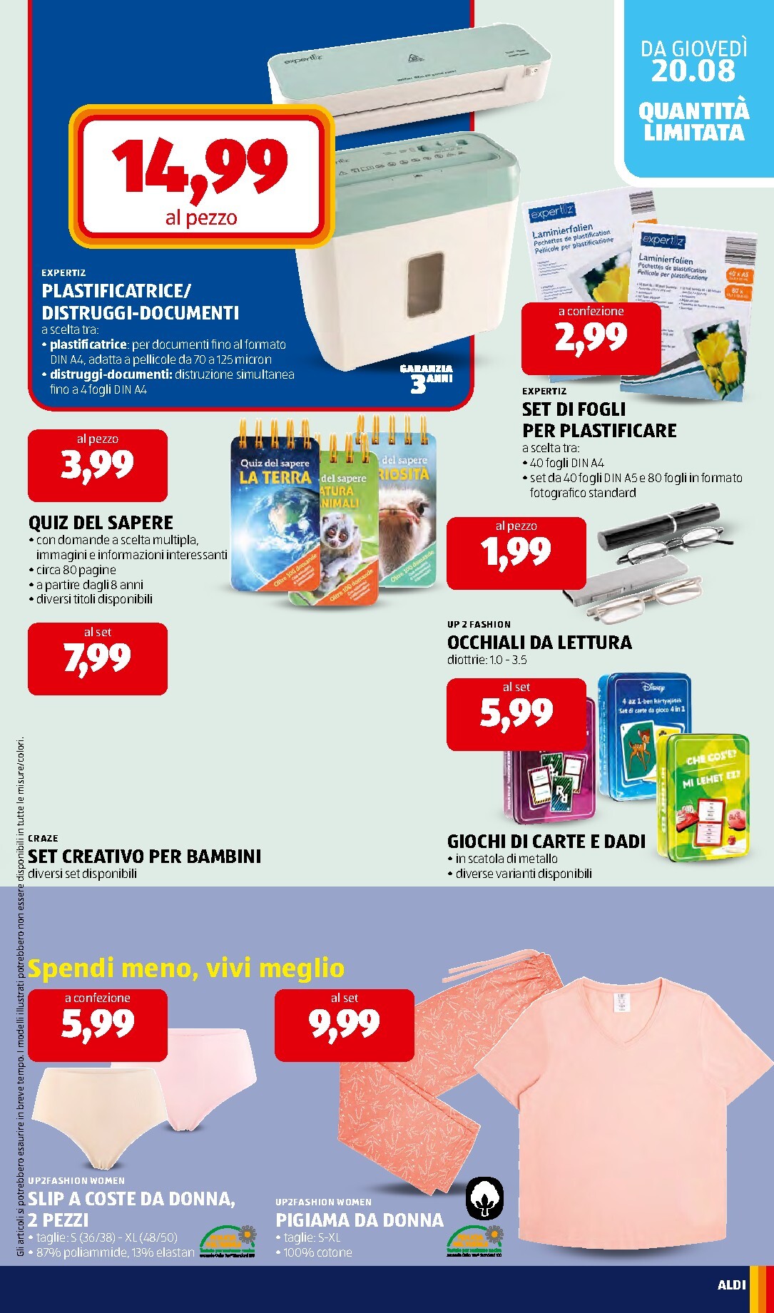 aldi - Volantino ALDI per la prossima settimana dal lunedì 17/08/2026 al domenica 23/08/2026 - page: 33