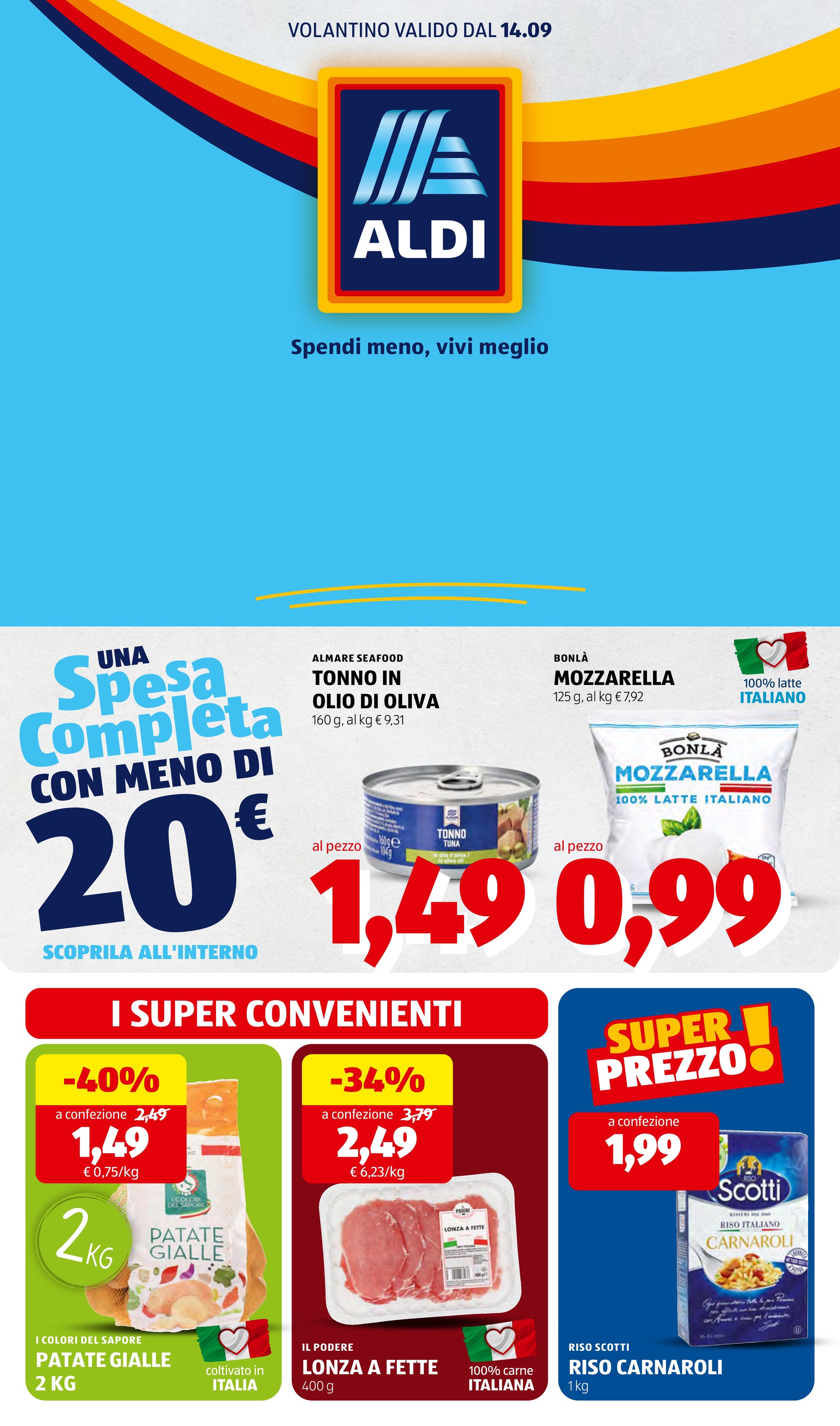 aldi - Volantino ALDI per la prossima settimana dal lunedì 14/09/2026 al domenica 20/09/2026