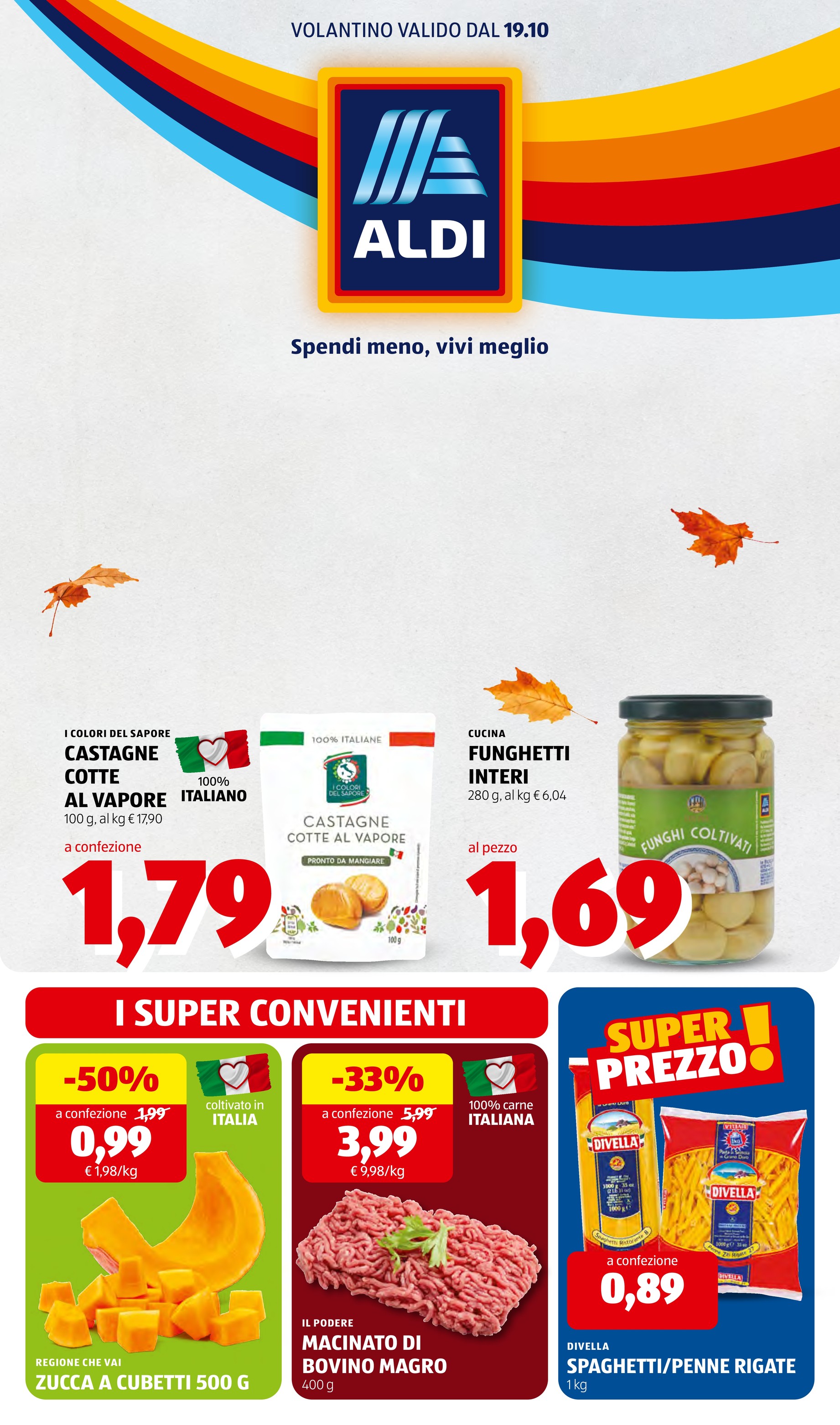 aldi - Volantino attuale di ALDI valido dal lunedì 19/10/2026 al domenica 25/10/2026