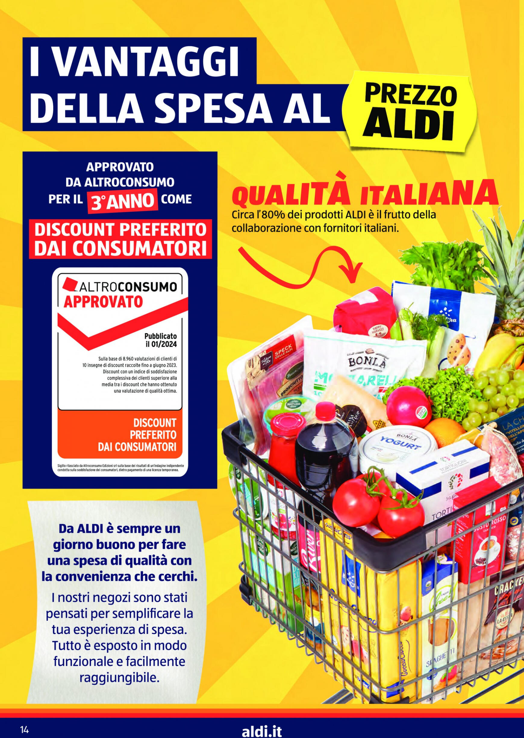 aldi - Nuovo volantino ALDI - Offerte al Prezzo ALDI per l'apertura a Gemona 09.05. - 18.05. - page: 14