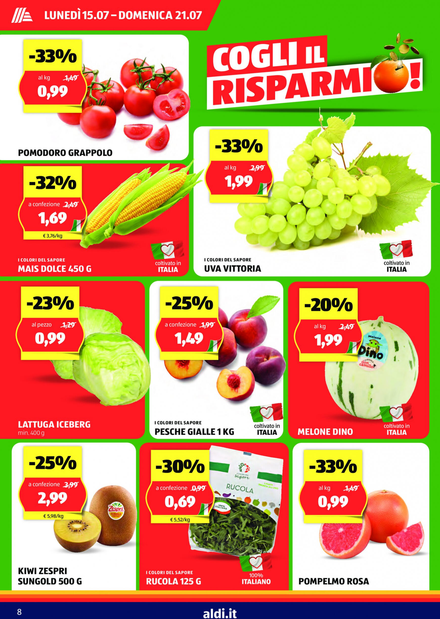 aldi - Nuovo volantino ALDI 15.07. - 21.07. - page: 8