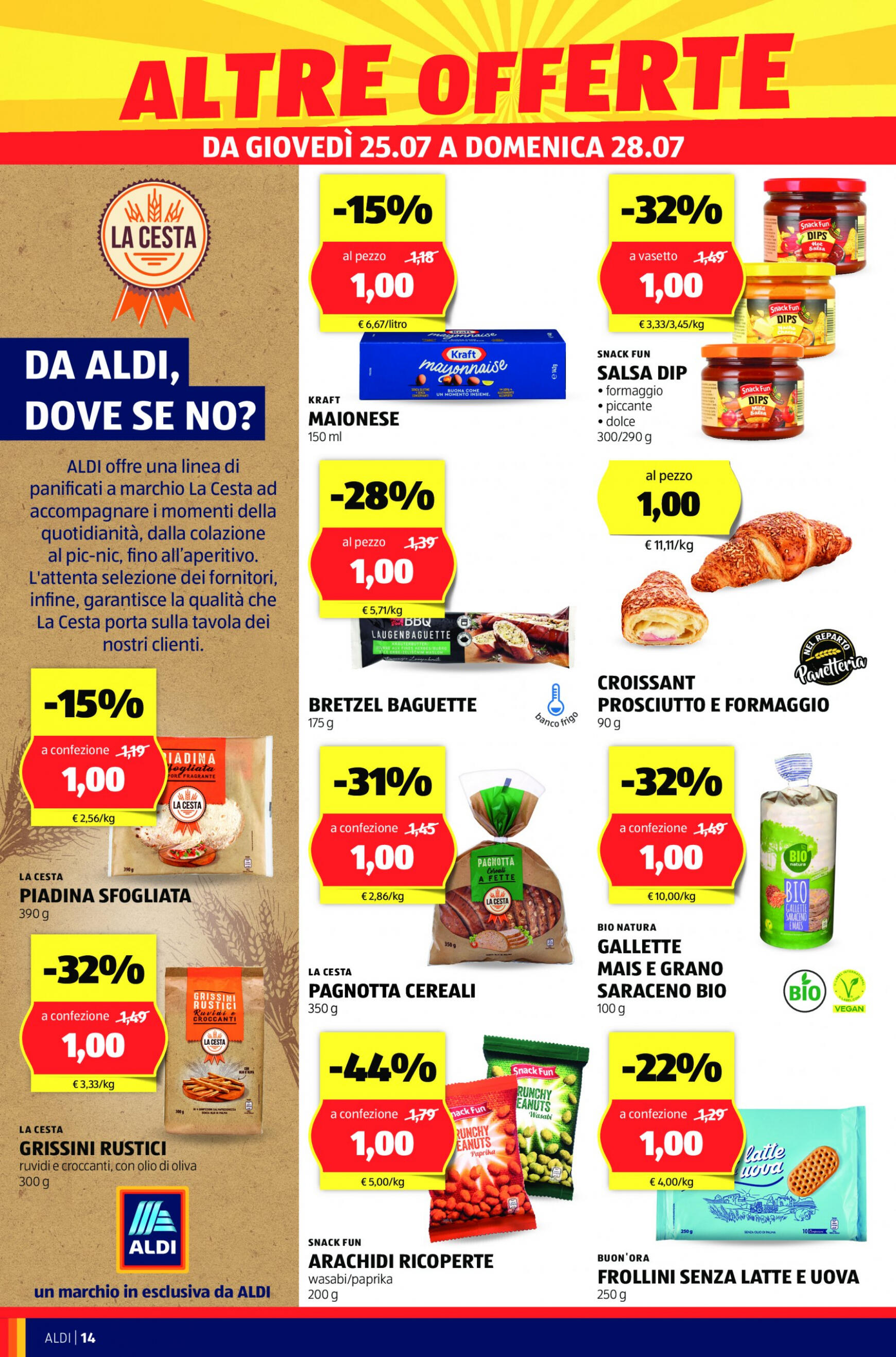 aldi - Nuovo volantino ALDI - Offerte nuova apertura Milano 25.07. - 28.07. - page: 14