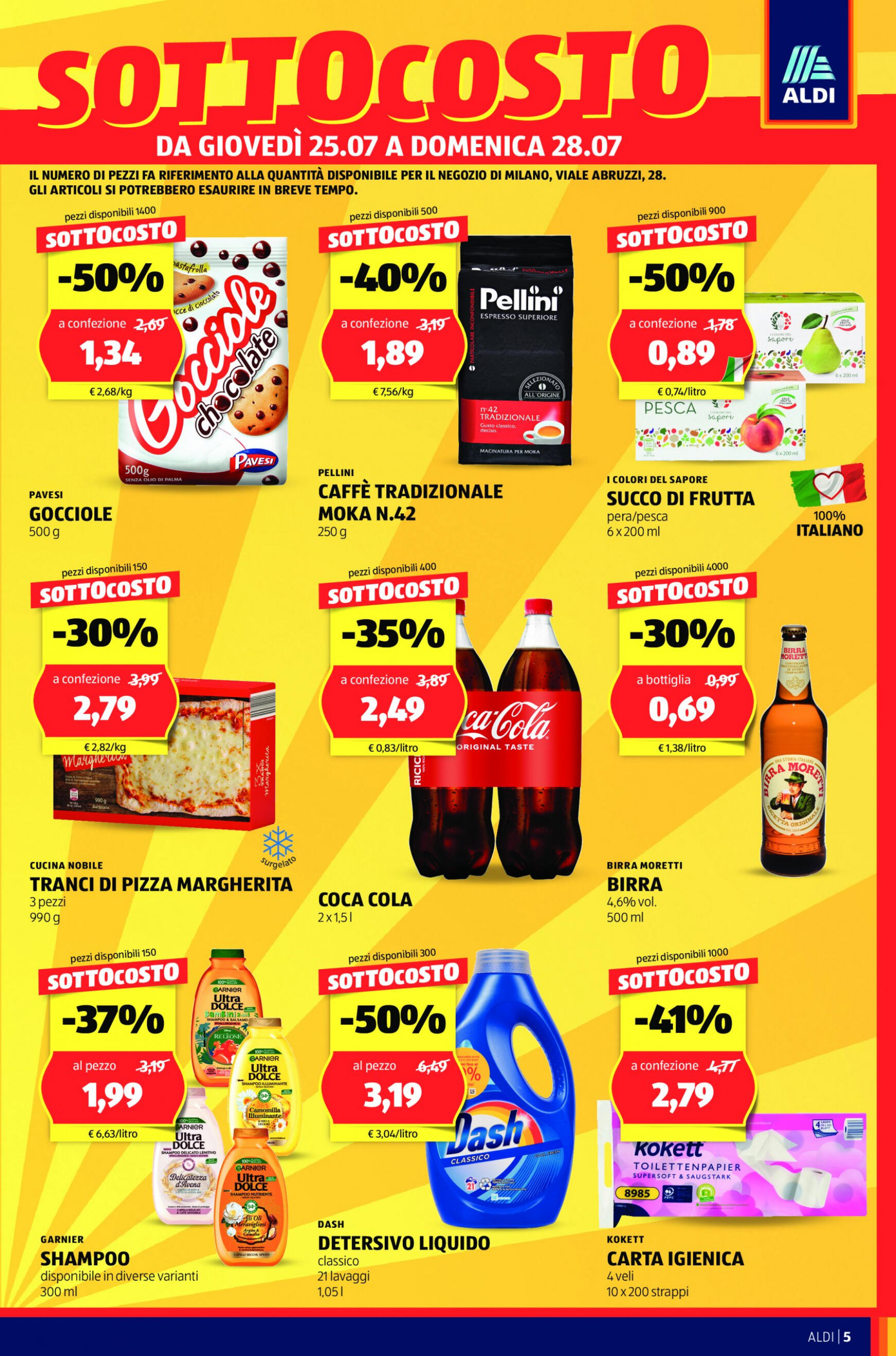 aldi - Nuovo volantino ALDI - Offerte nuova apertura Milano 25.07. - 28.07. - page: 5