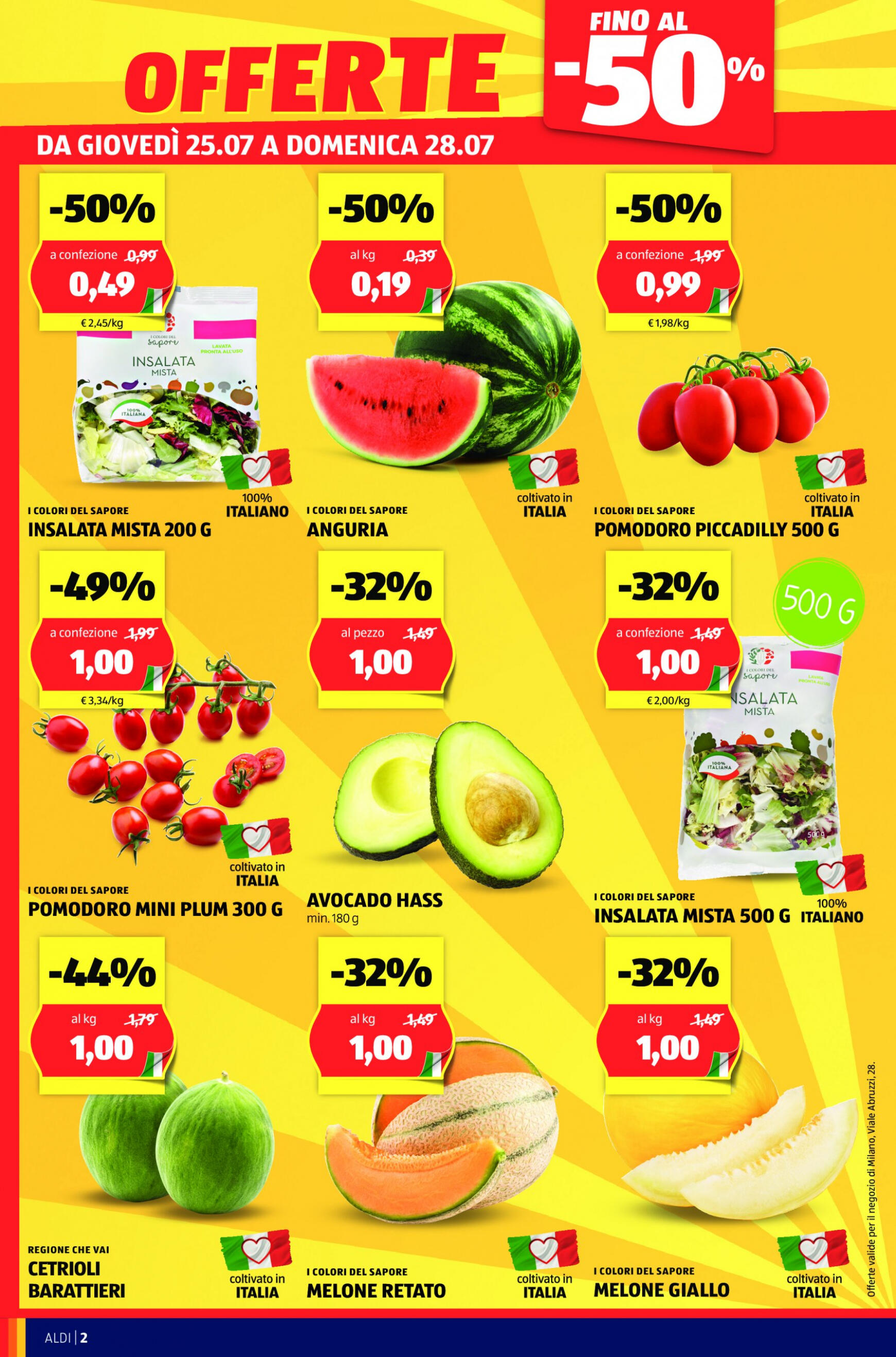 aldi - Nuovo volantino ALDI - Offerte nuova apertura Milano 25.07. - 28.07. - page: 2