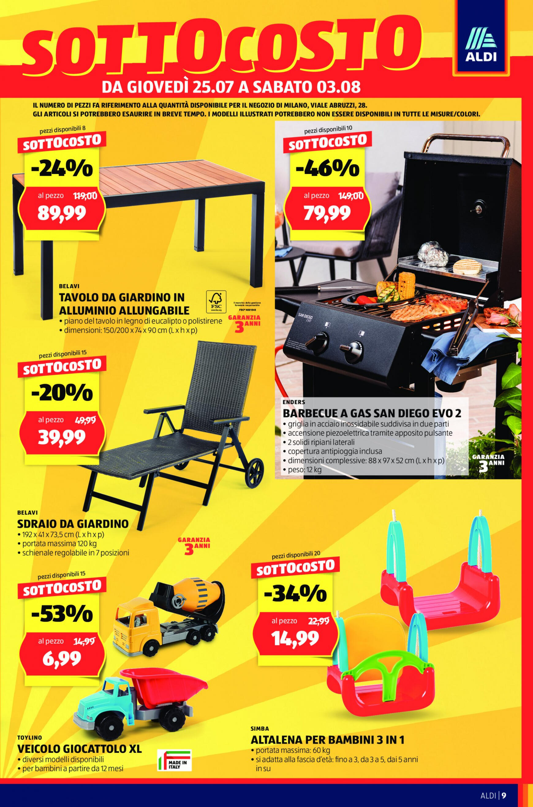 aldi - Nuovo volantino ALDI - Offerte nuova apertura Milano 25.07. - 28.07. - page: 9