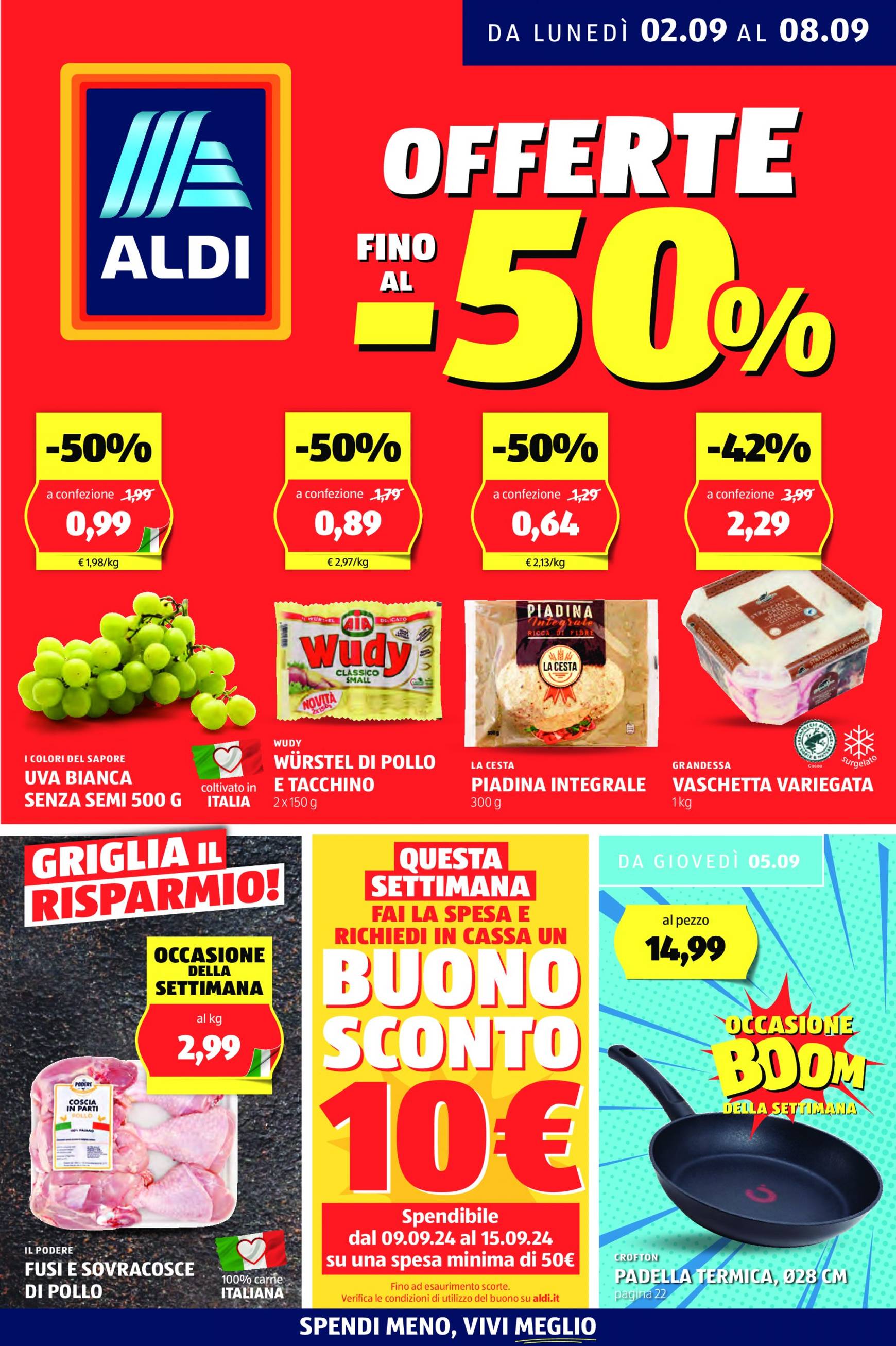 aldi - Nuovo volantino ALDI 02.09. - 08.09. - page: 1