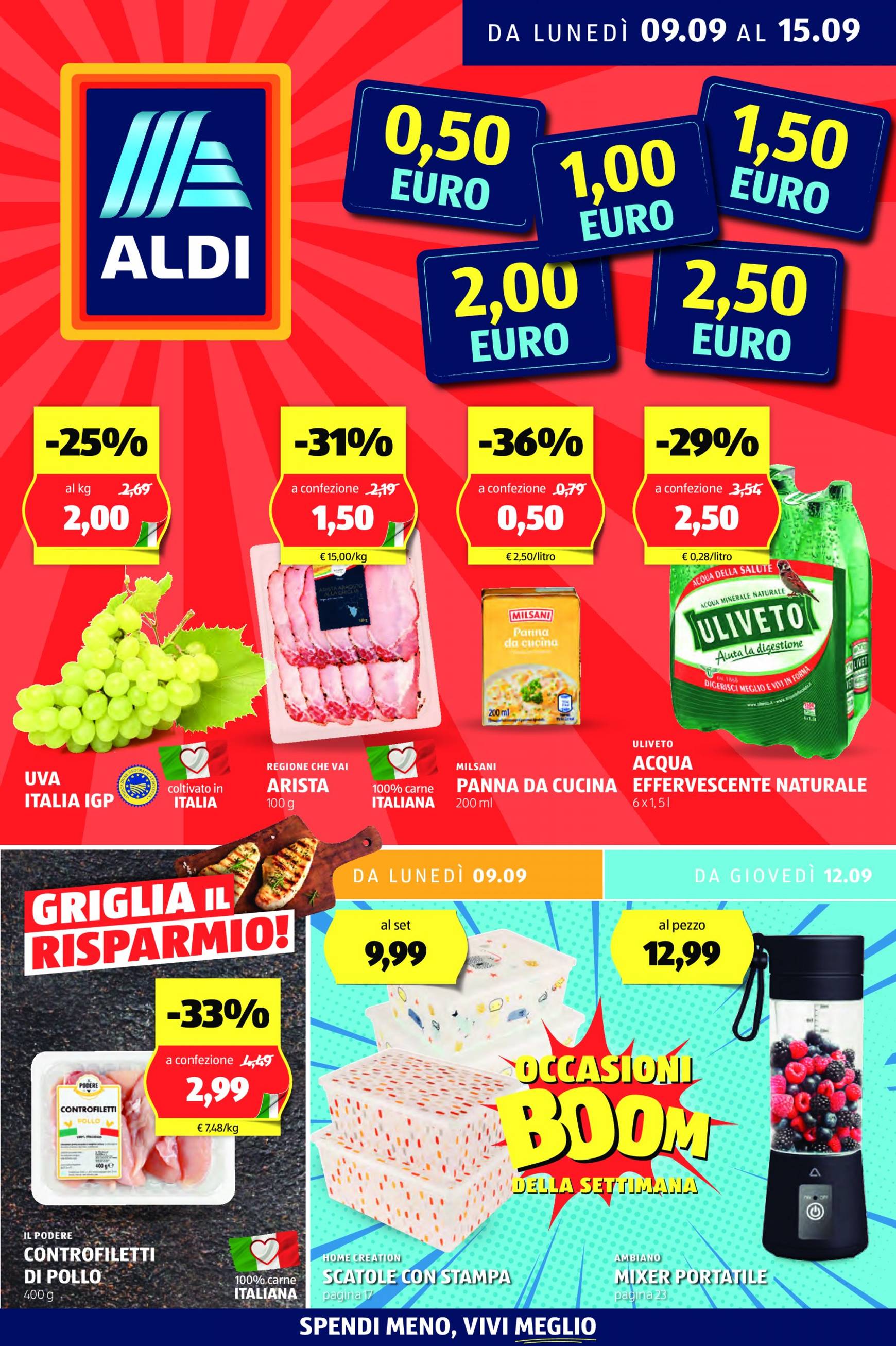 aldi - Nuovo volantino ALDI 09.09. - 15.09.