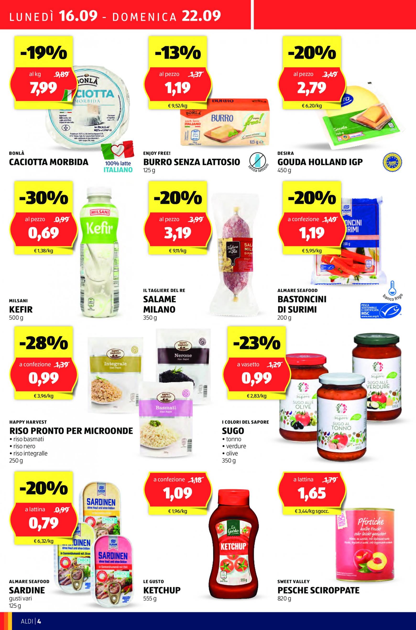 aldi - Nuovo volantino ALDI 16.09. - 22.09. - page: 4