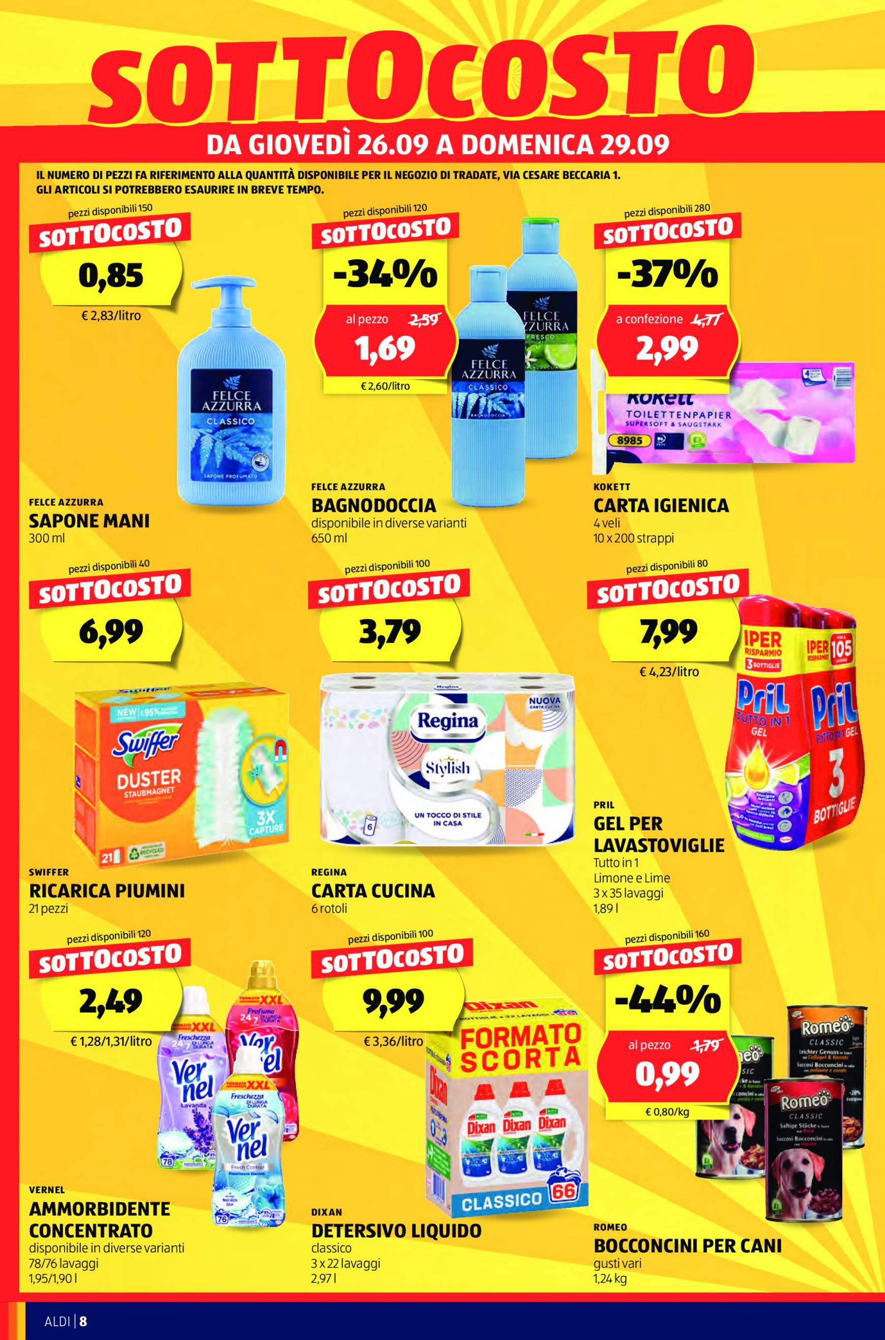 aldi - Nuovo volantino ALDI - Tradate, Via Cesare Beccaria, 1 26.09. - 29.09. - page: 8