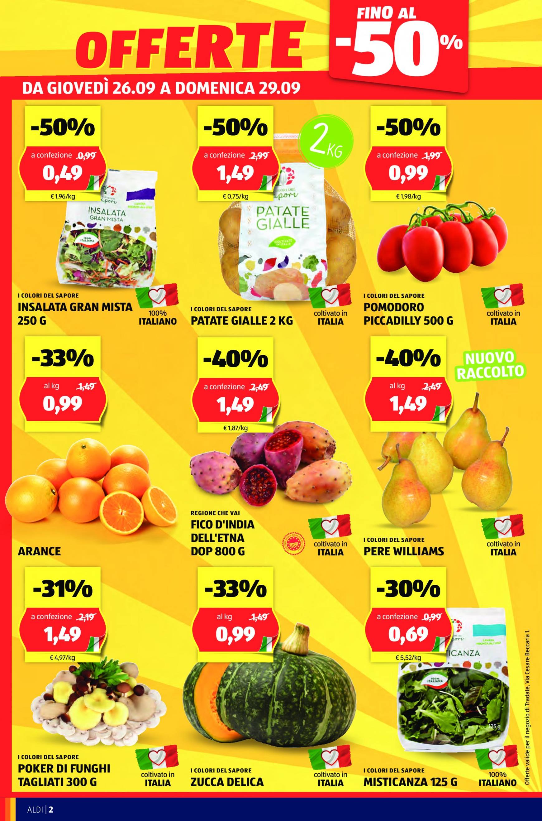 aldi - Nuovo volantino ALDI - Tradate, Via Cesare Beccaria, 1 26.09. - 29.09. - page: 2