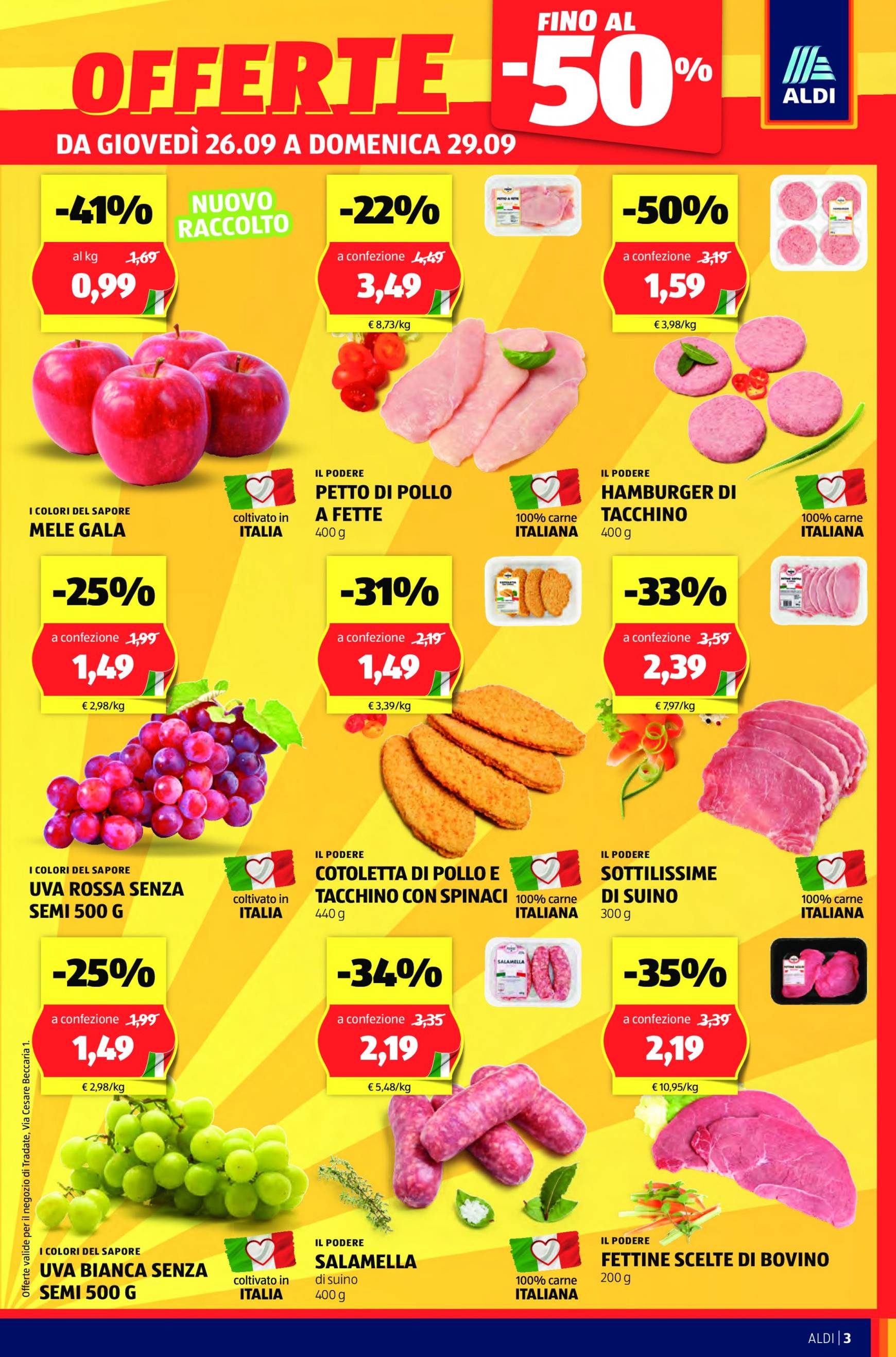 aldi - Nuovo volantino ALDI - Tradate, Via Cesare Beccaria, 1 26.09. - 29.09. - page: 3