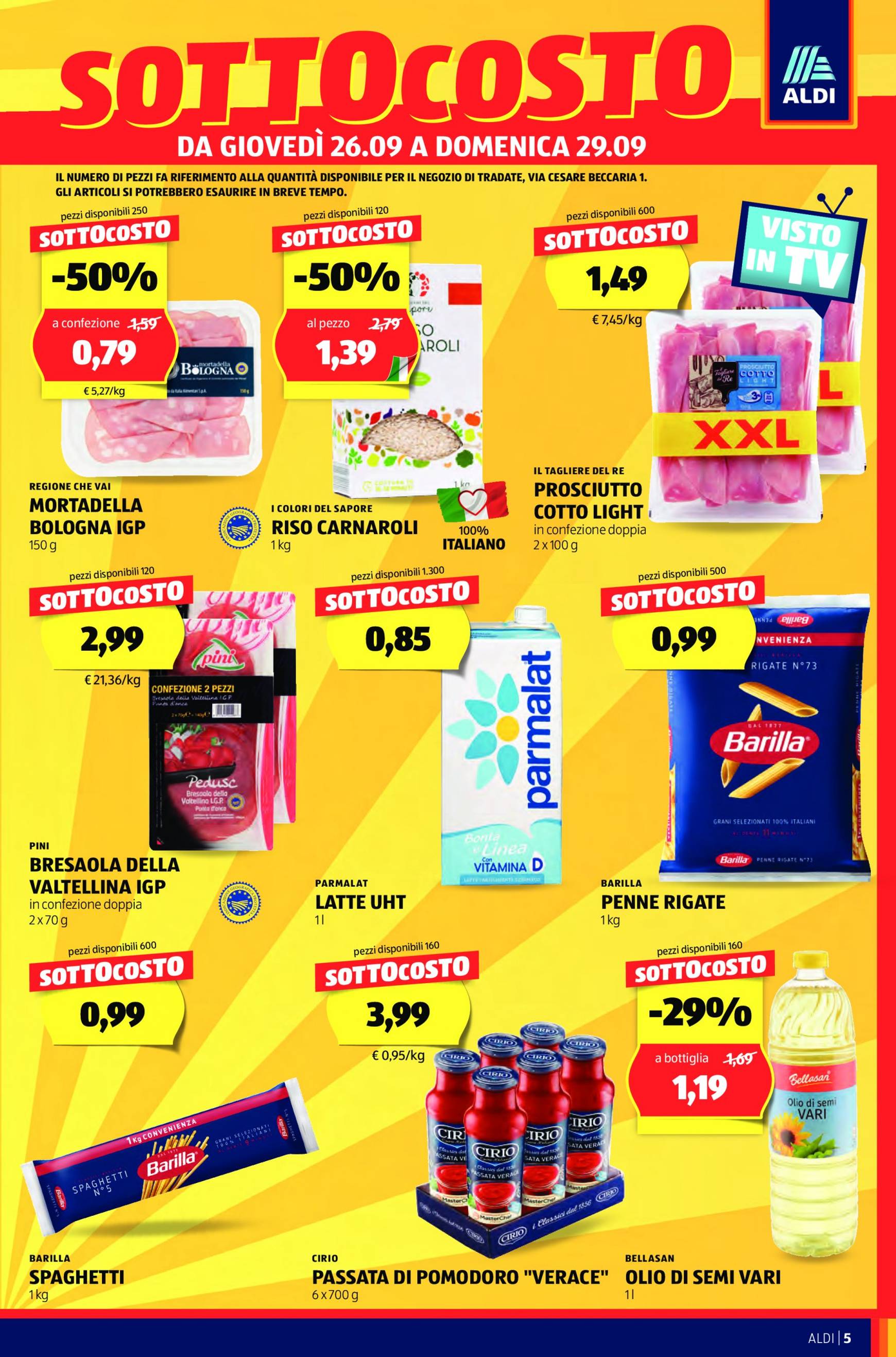 aldi - Nuovo volantino ALDI - Tradate, Via Cesare Beccaria, 1 26.09. - 29.09. - page: 5