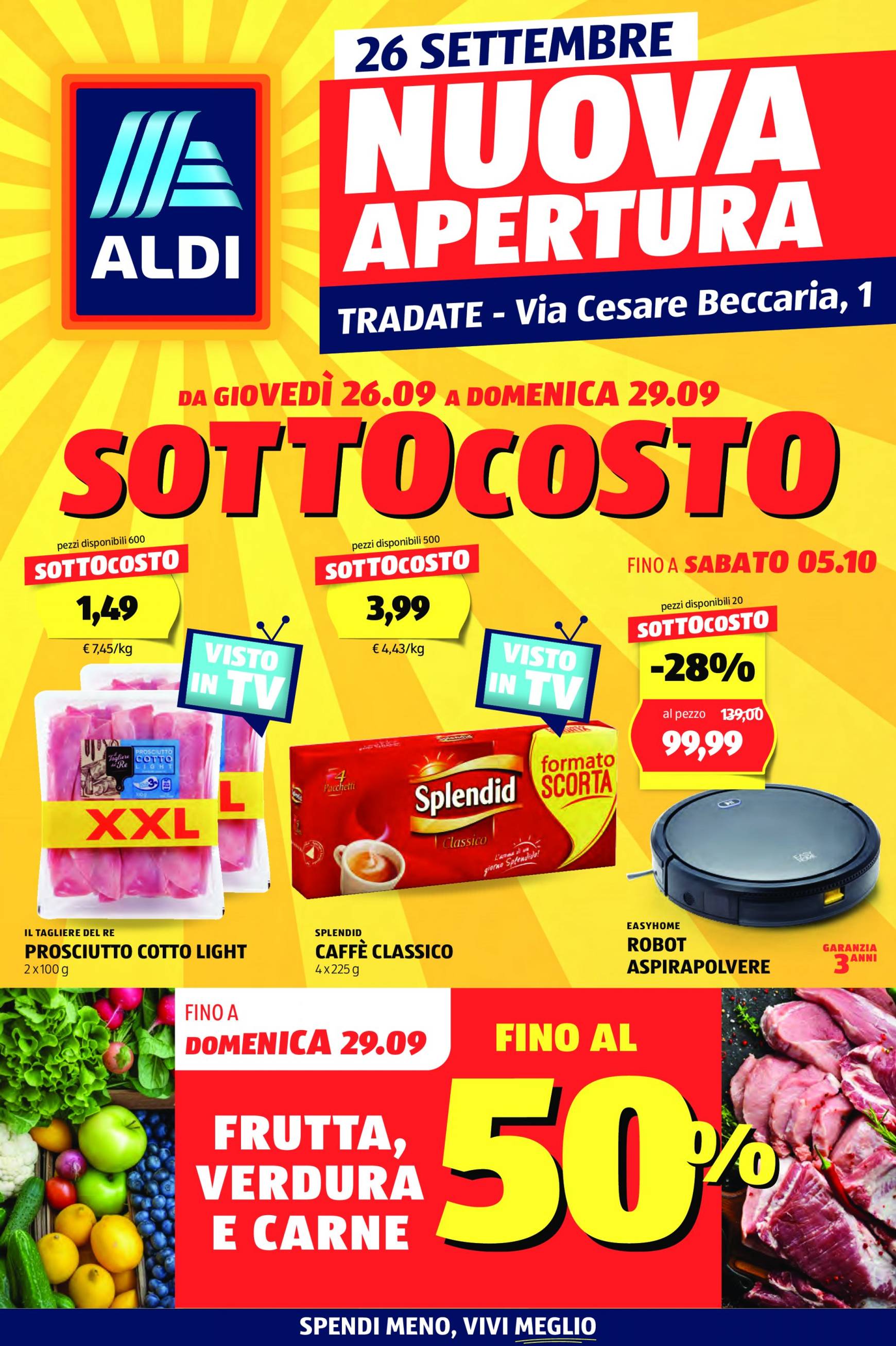 aldi - Nuovo volantino ALDI - Tradate, Via Cesare Beccaria, 1 26.09. - 29.09.