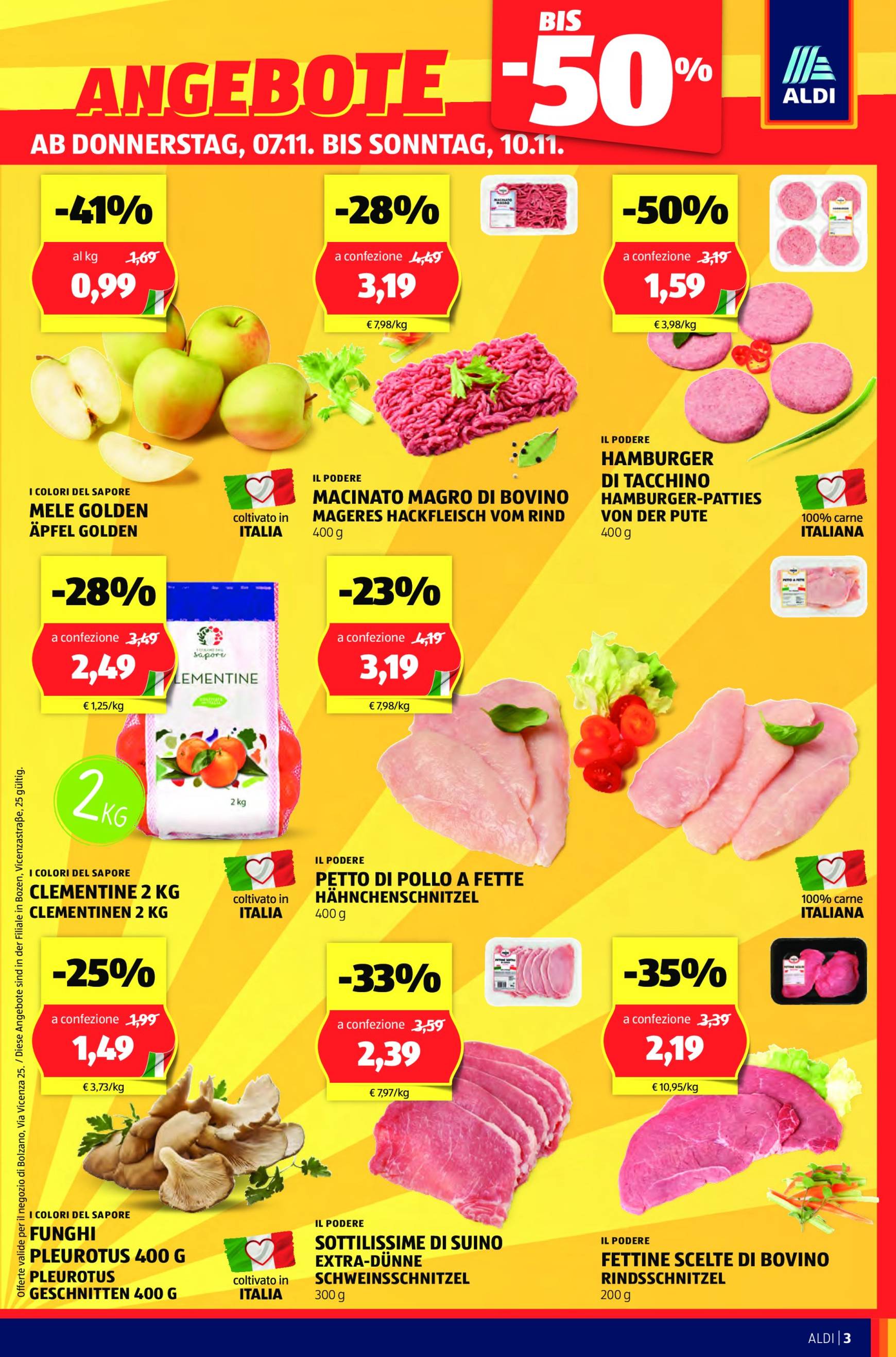 aldi - Volantino ALDI - Offerte nuova apertura Bolzano valido dal 07.11. al 10.11. - page: 3