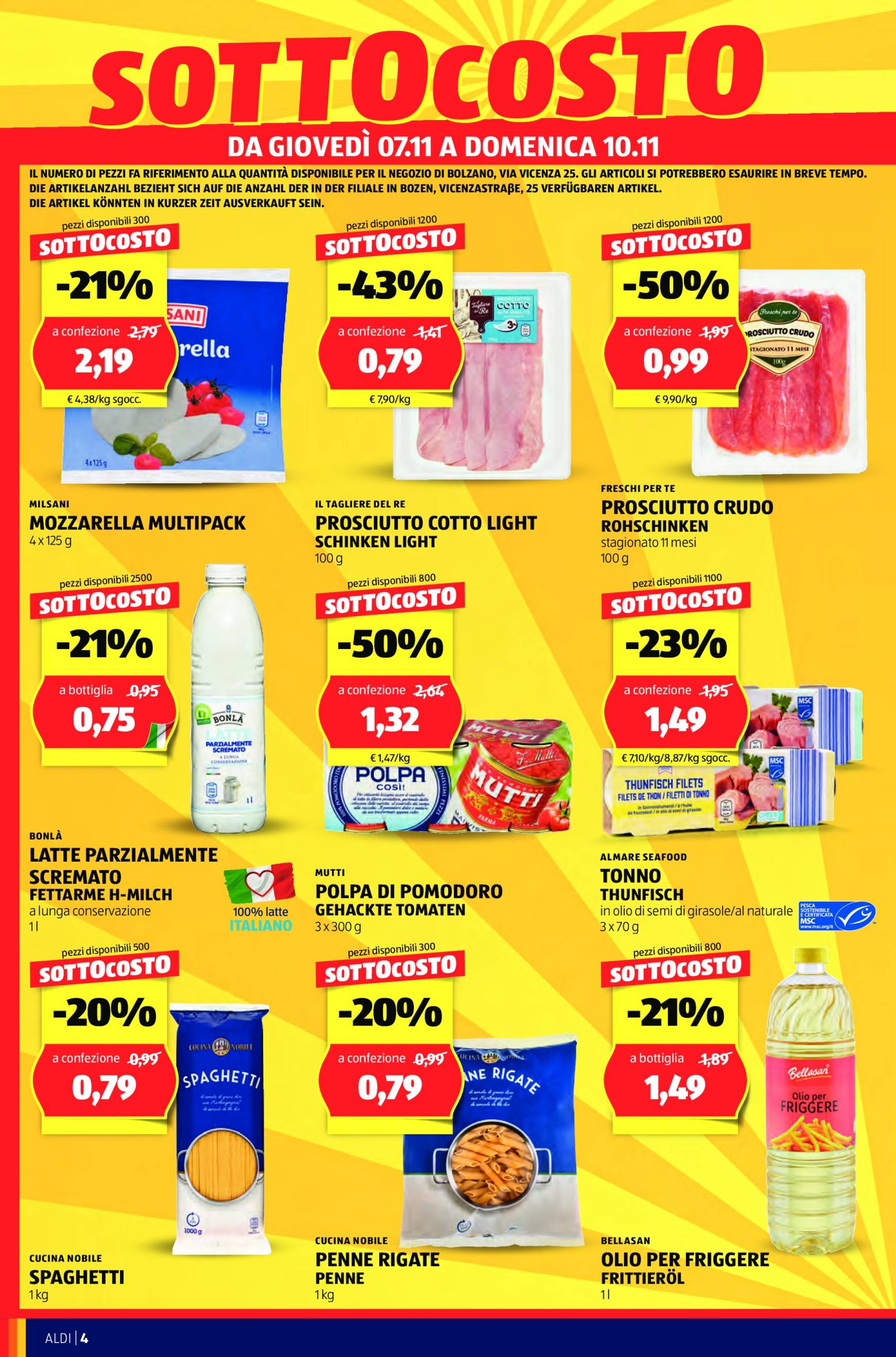 aldi - Volantino ALDI - Offerte nuova apertura Bolzano valido dal 07.11. al 10.11. - page: 4