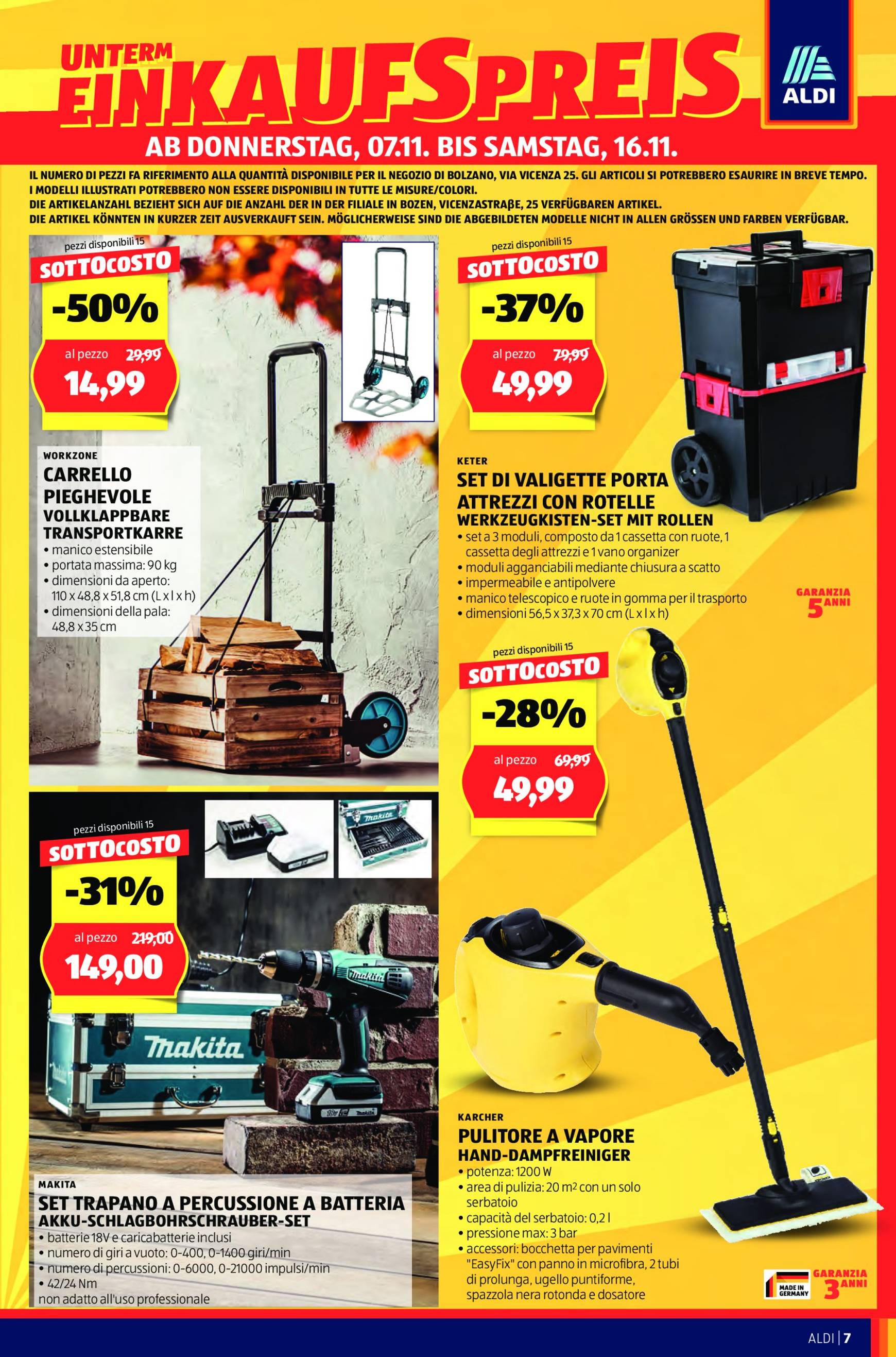 aldi - Volantino ALDI - Offerte nuova apertura Bolzano valido dal 07.11. al 10.11. - page: 7