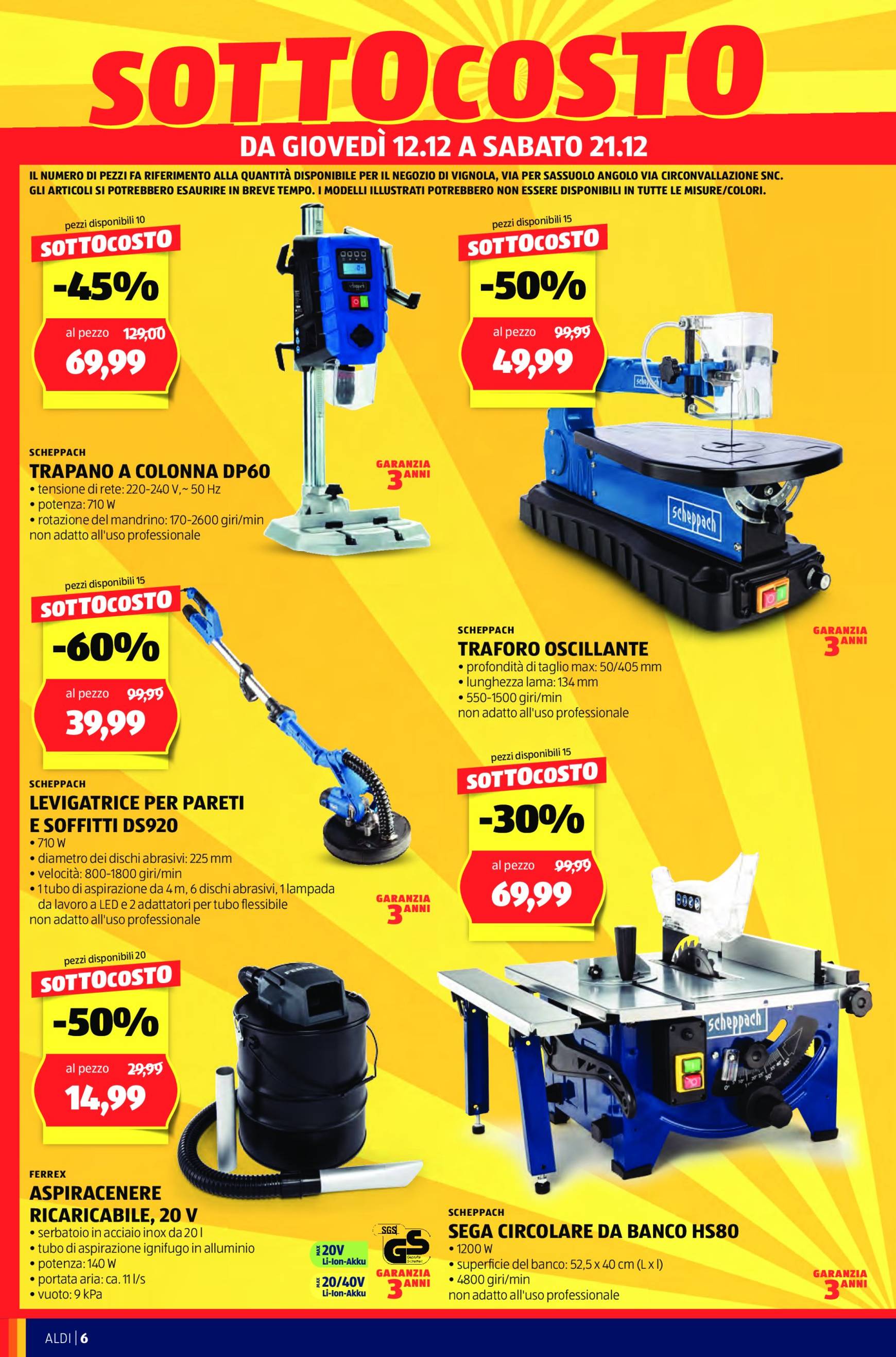 aldi - Volantino ALDI - Nuova apertura Vignola valido dal 12/12 al 15/12 - page: 6