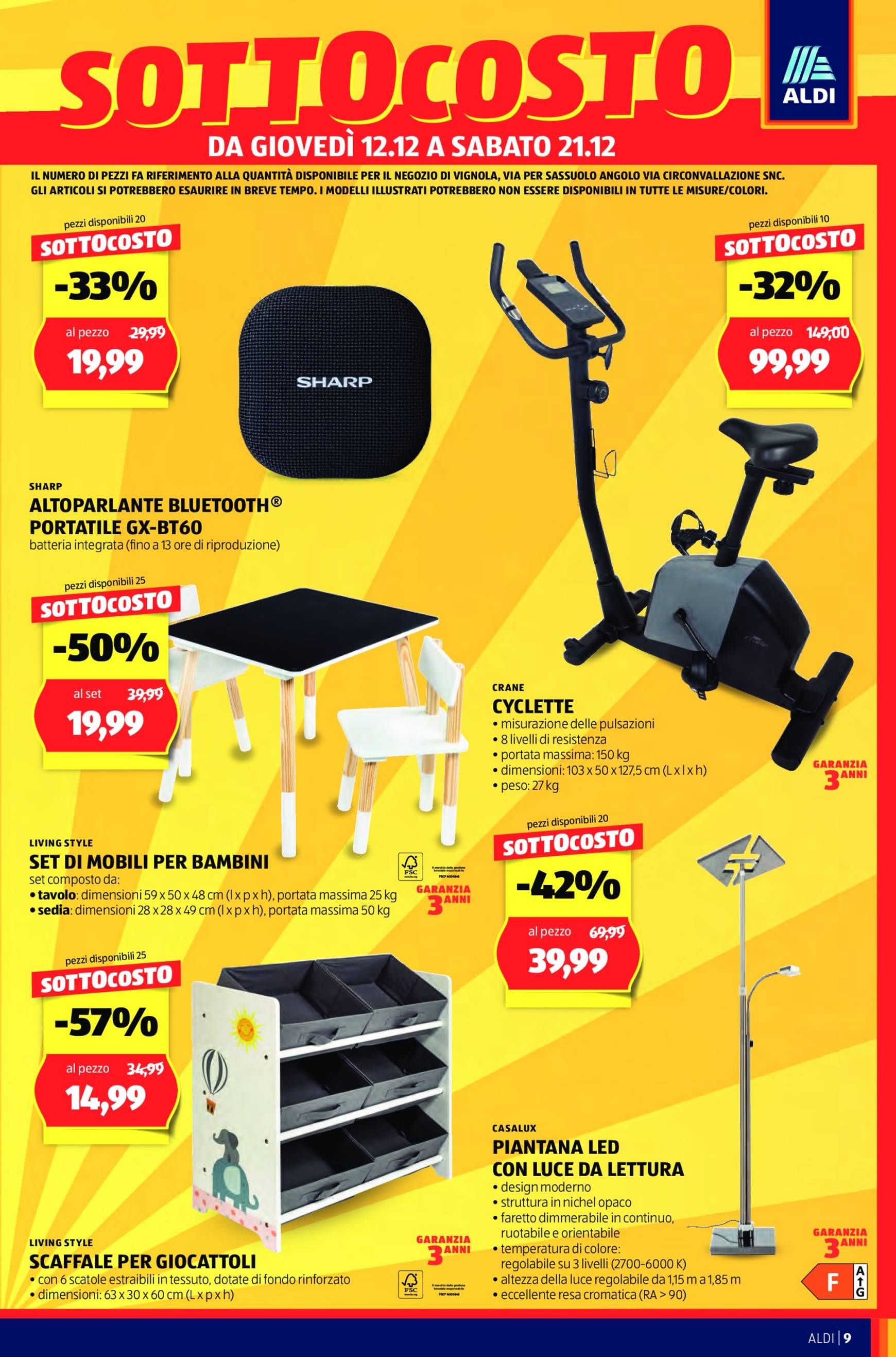 aldi - Volantino ALDI - Nuova apertura Vignola valido dal 12/12 al 15/12 - page: 9