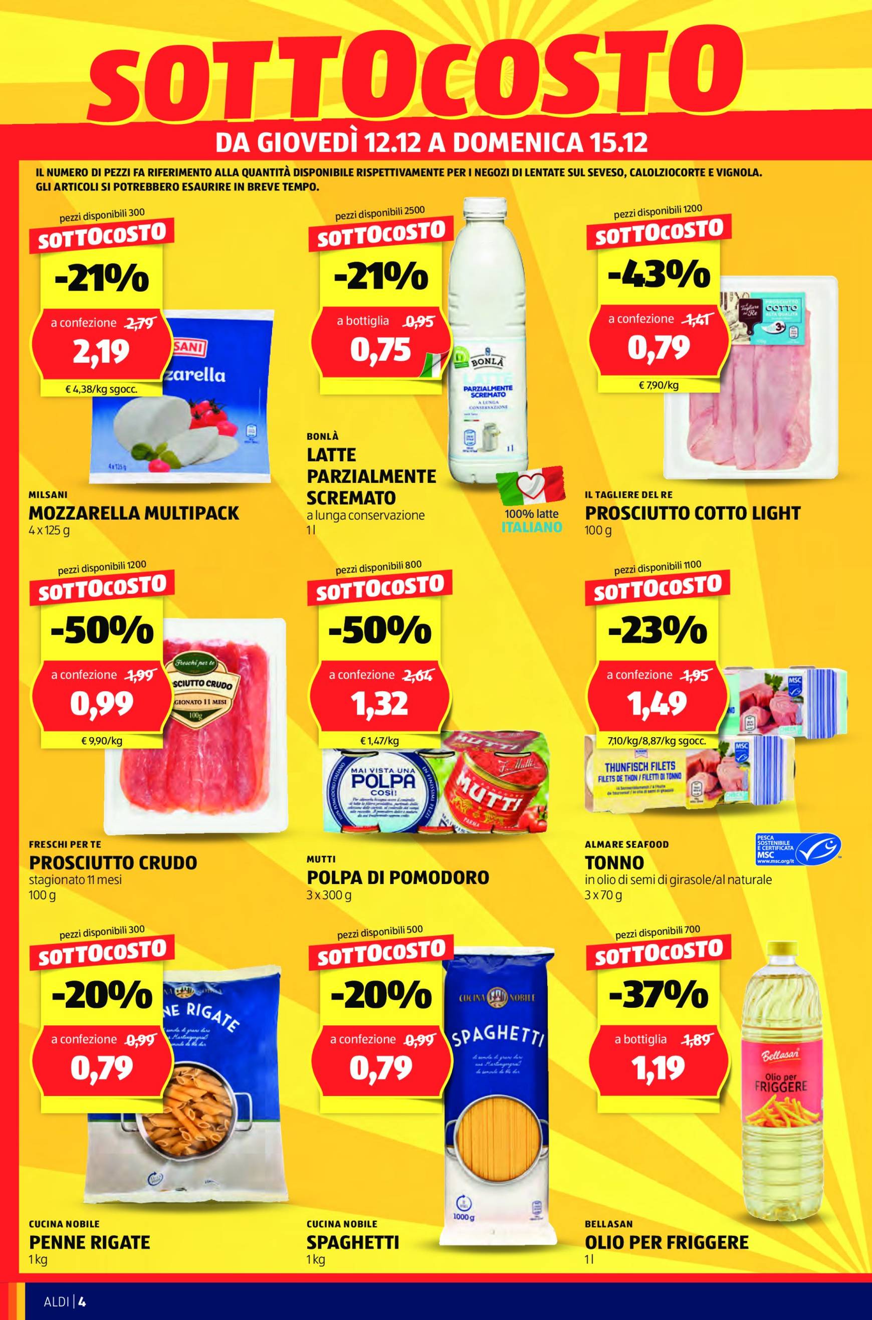 aldi - Volantino ALDI - Nuova apertura Lentate sul Seveso valido dal 12/12 al 15/12 - page: 4