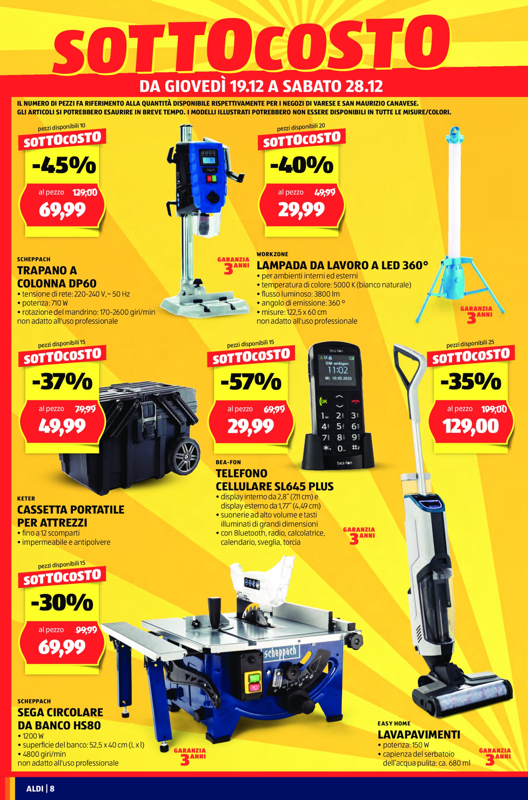 aldi - Volantino ALDI - Nuova apertura San Maurizio Canavese valido dal 19/12 al 22/12 - page: 8