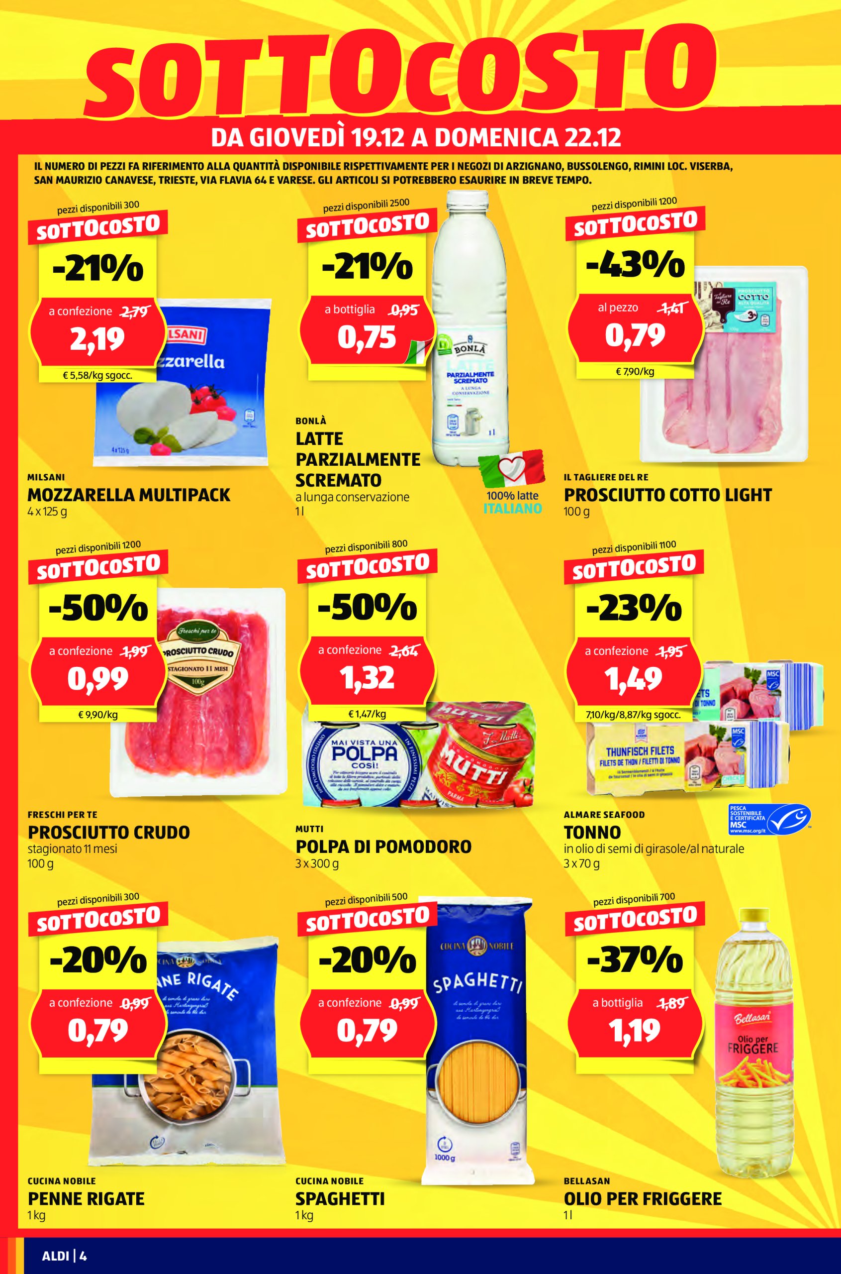 aldi - Volantino ALDI - Offerte ALDI nuova apertura Arzignano valido dal 19/12 al 22/12 - page: 4