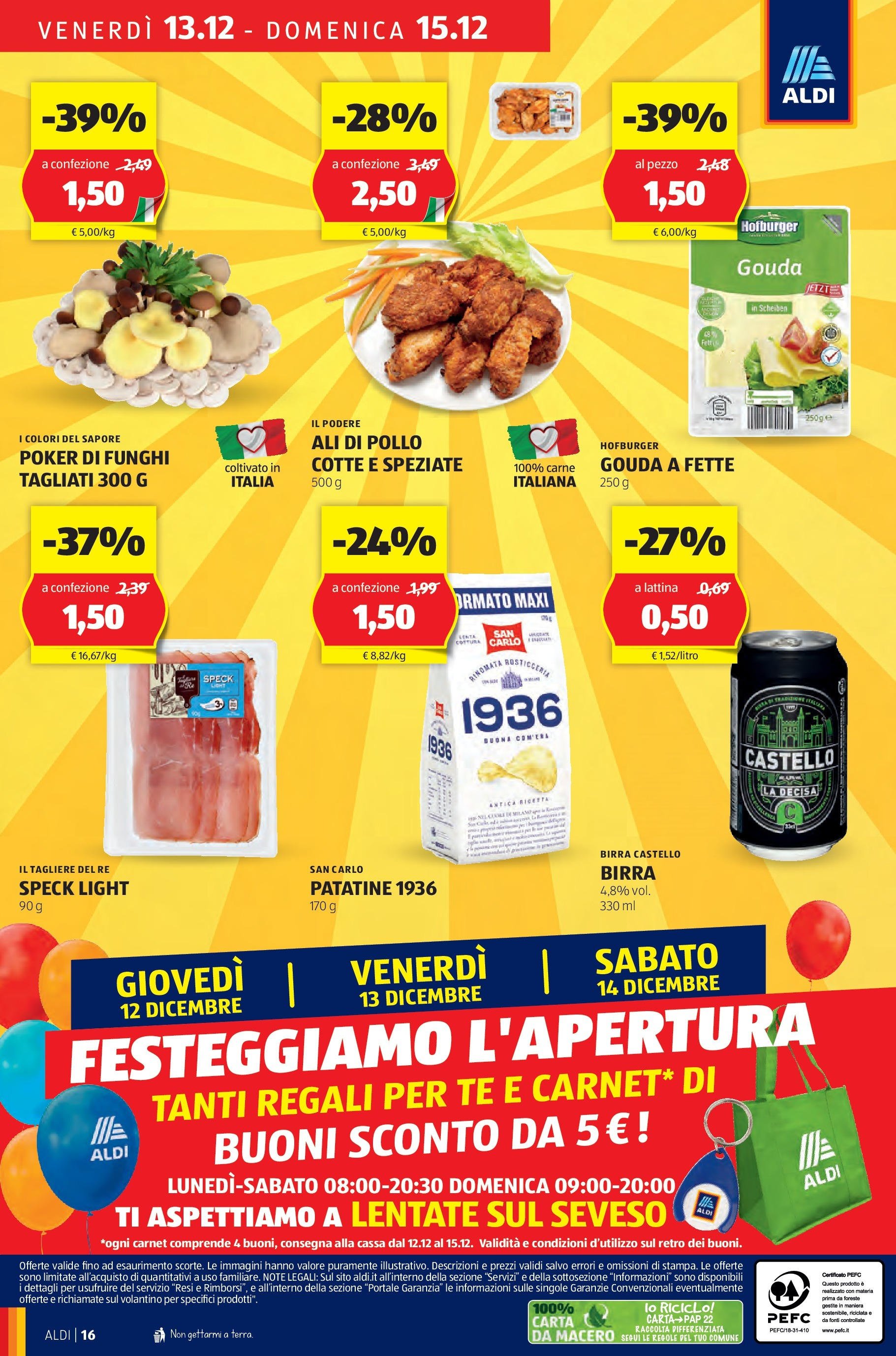 aldi - Volantino ALDI - Nuova apertura Trieste valido dal 12/12 al 21/12 - page: 16