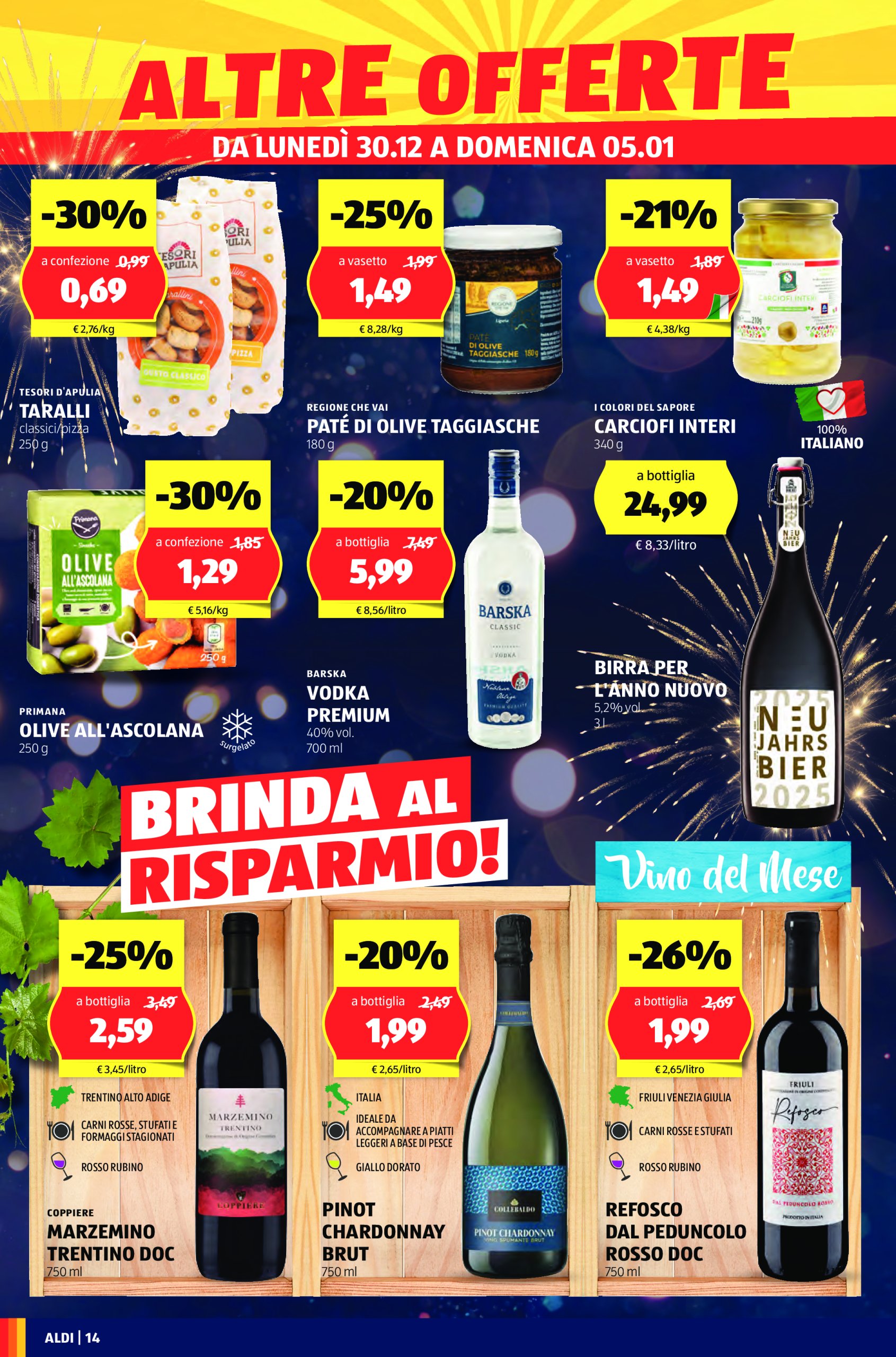 aldi - Volantino ALDI - Offerte ALDI nuova apertura San Giovanni Lupatoto valido dal 30/12 al 05/01 - page: 14