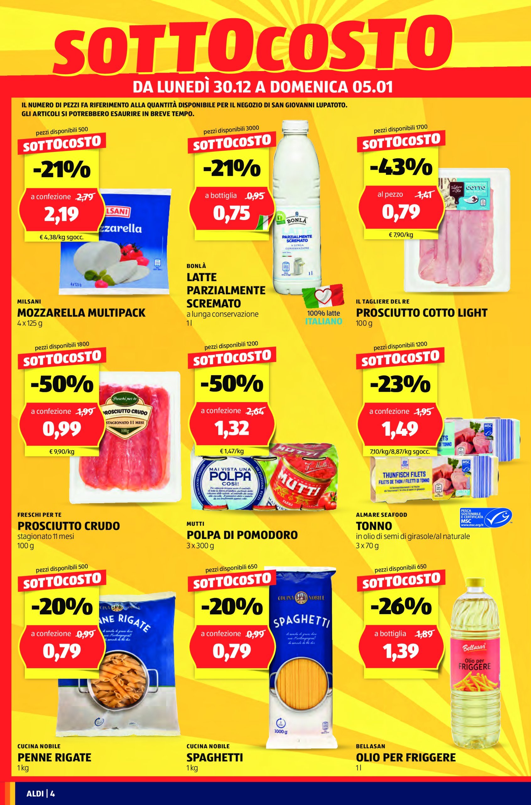 aldi - Volantino ALDI - Offerte ALDI nuova apertura San Giovanni Lupatoto valido dal 30/12 al 05/01 - page: 4