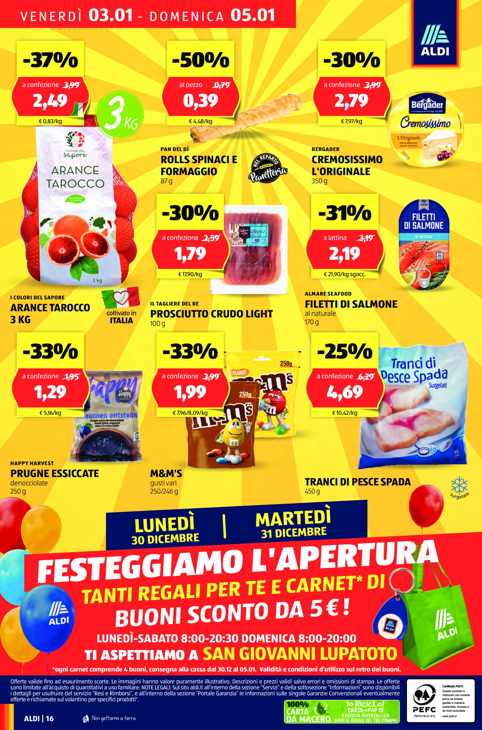 aldi - Volantino ALDI - Offerte ALDI nuova apertura San Giovanni Lupatoto valido dal 30/12 al 05/01 - page: 16