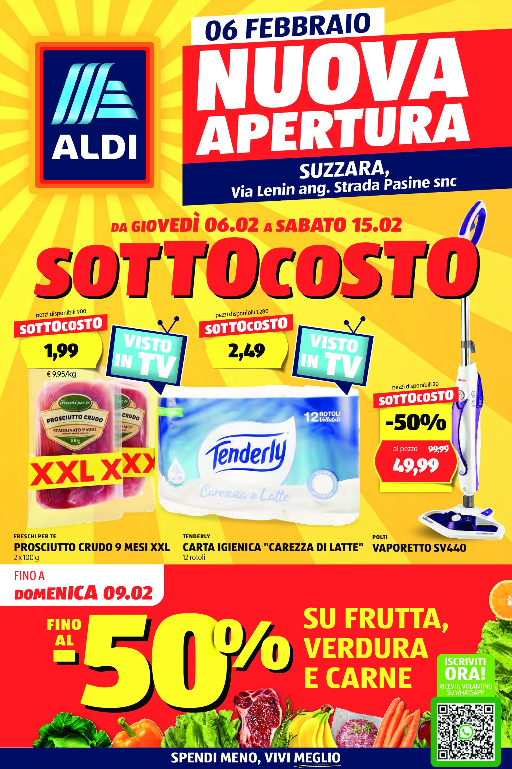 aldi - Volantino ALDI - Offerte nuova apertura Suzzara valido dal 06/02 al 15/02