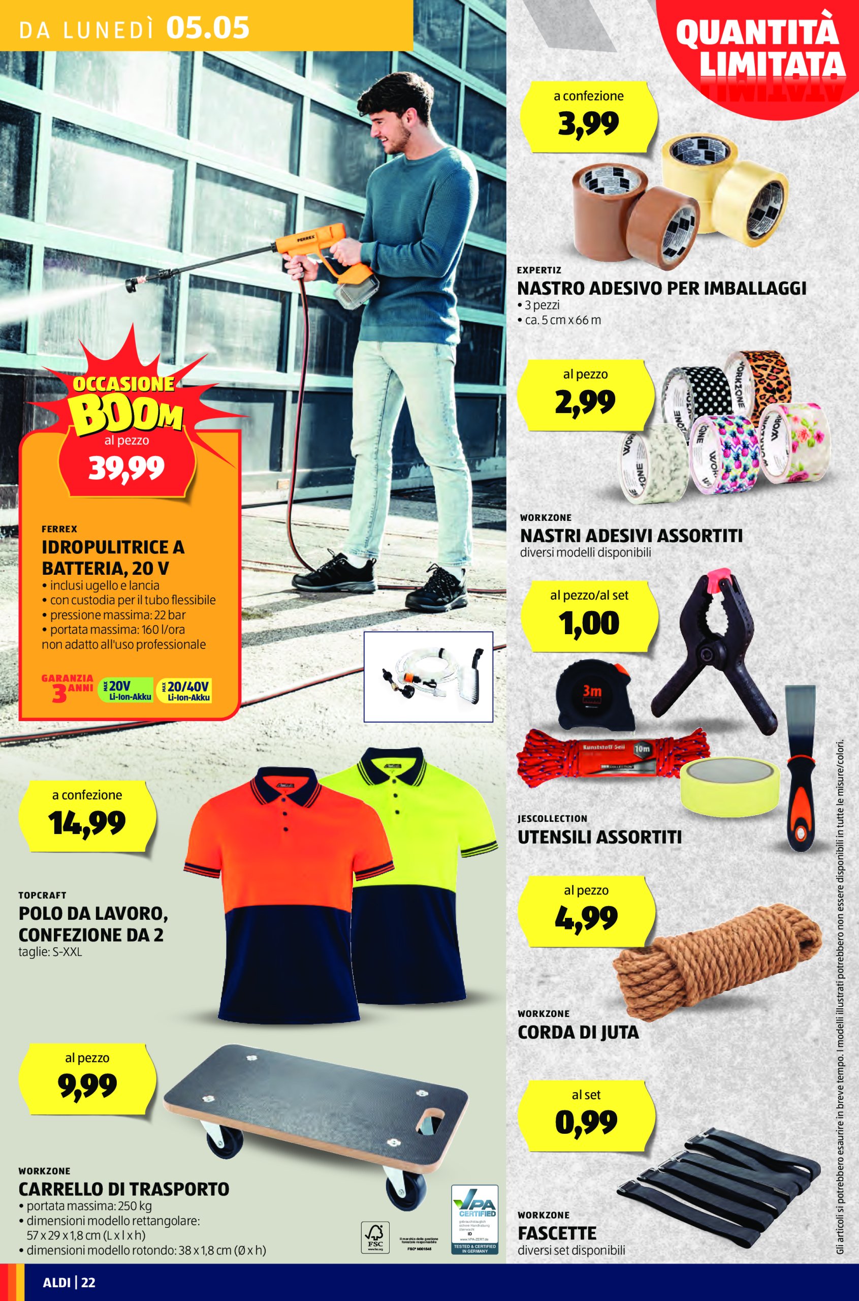 aldi - Volantino ALDI valido dal 05/05 al 11/05 - page: 22