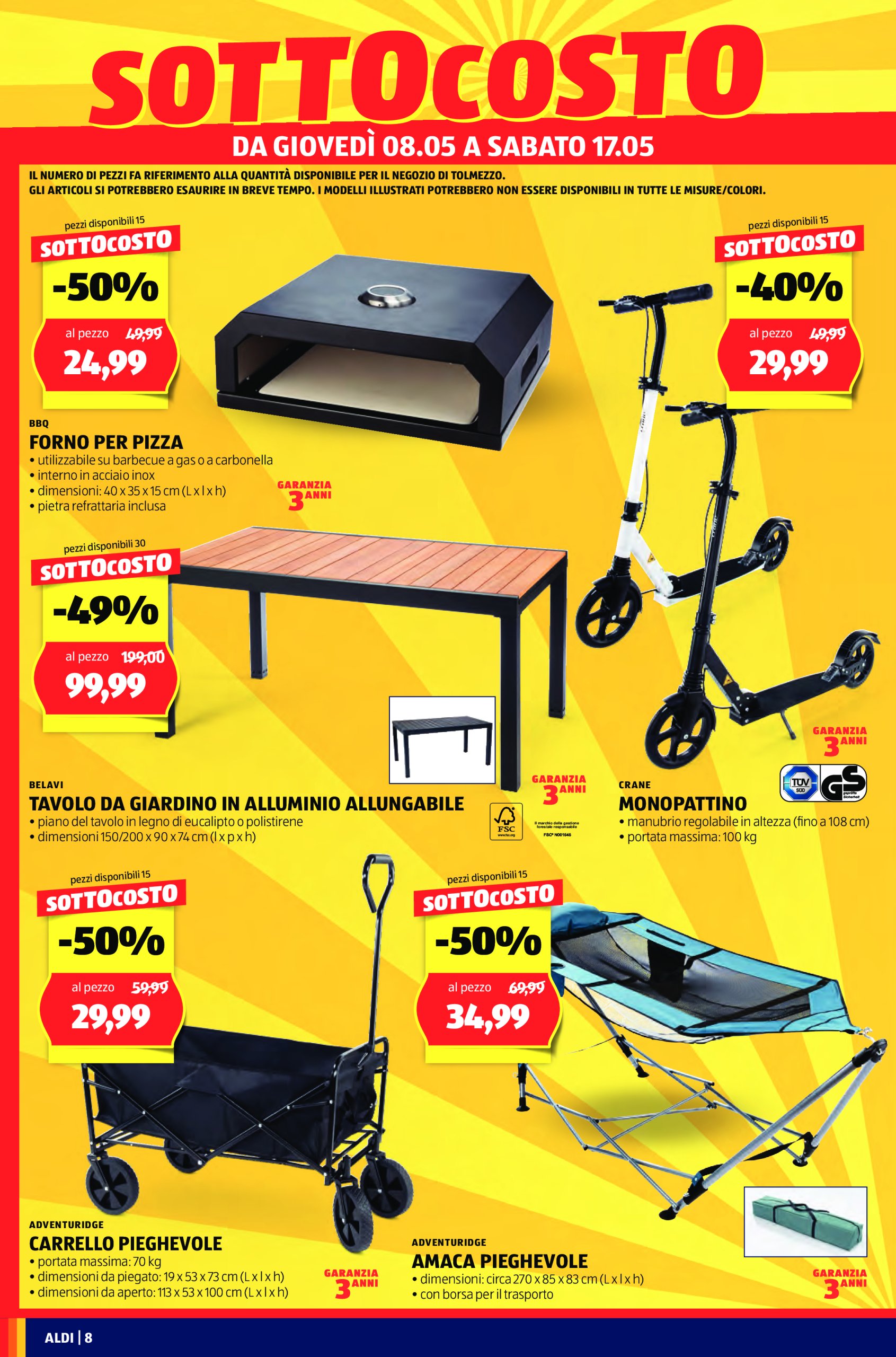 aldi - Volantino ALDI - Offerte nuova apertura Tolmezzo valido dal 08/05 al 11/05 - page: 8