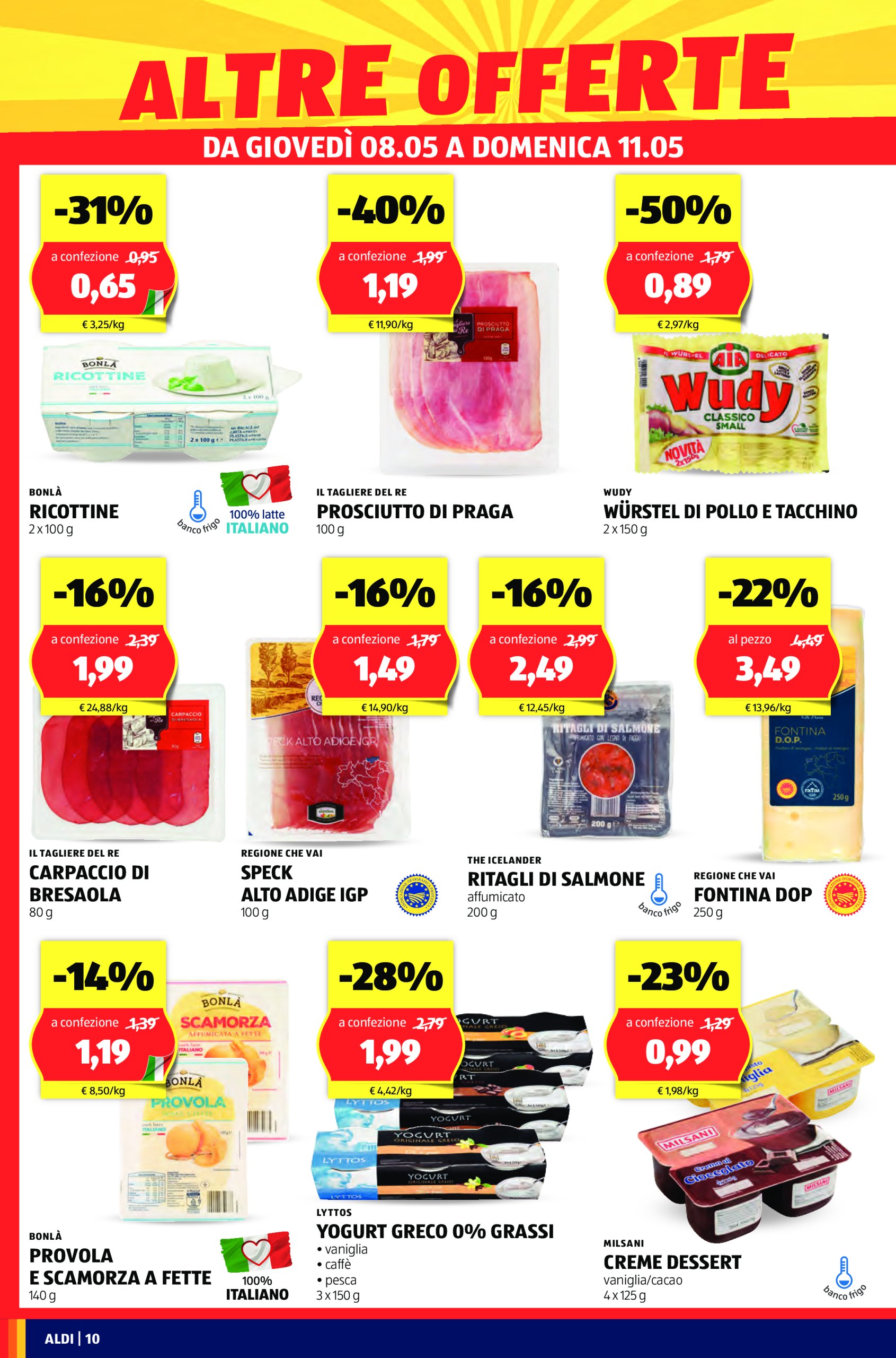 aldi - Volantino ALDI - Offerte nuova apertura Tolmezzo valido dal 08/05 al 11/05 - page: 10