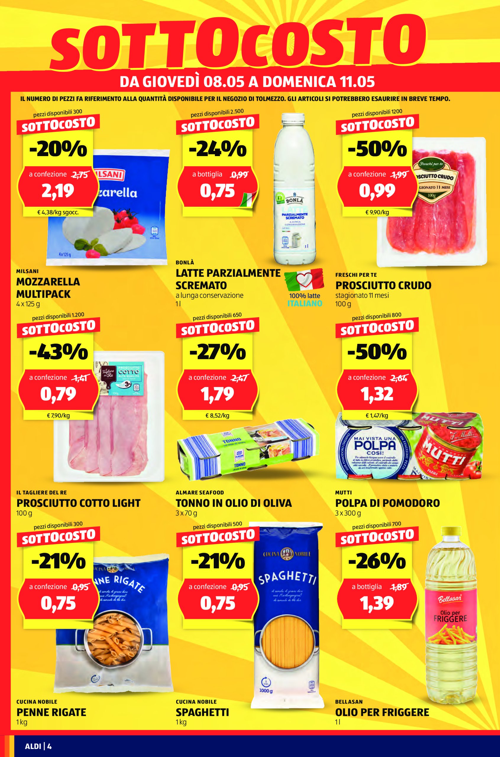 aldi - Volantino ALDI - Offerte nuova apertura Tolmezzo valido dal 08/05 al 11/05 - page: 4