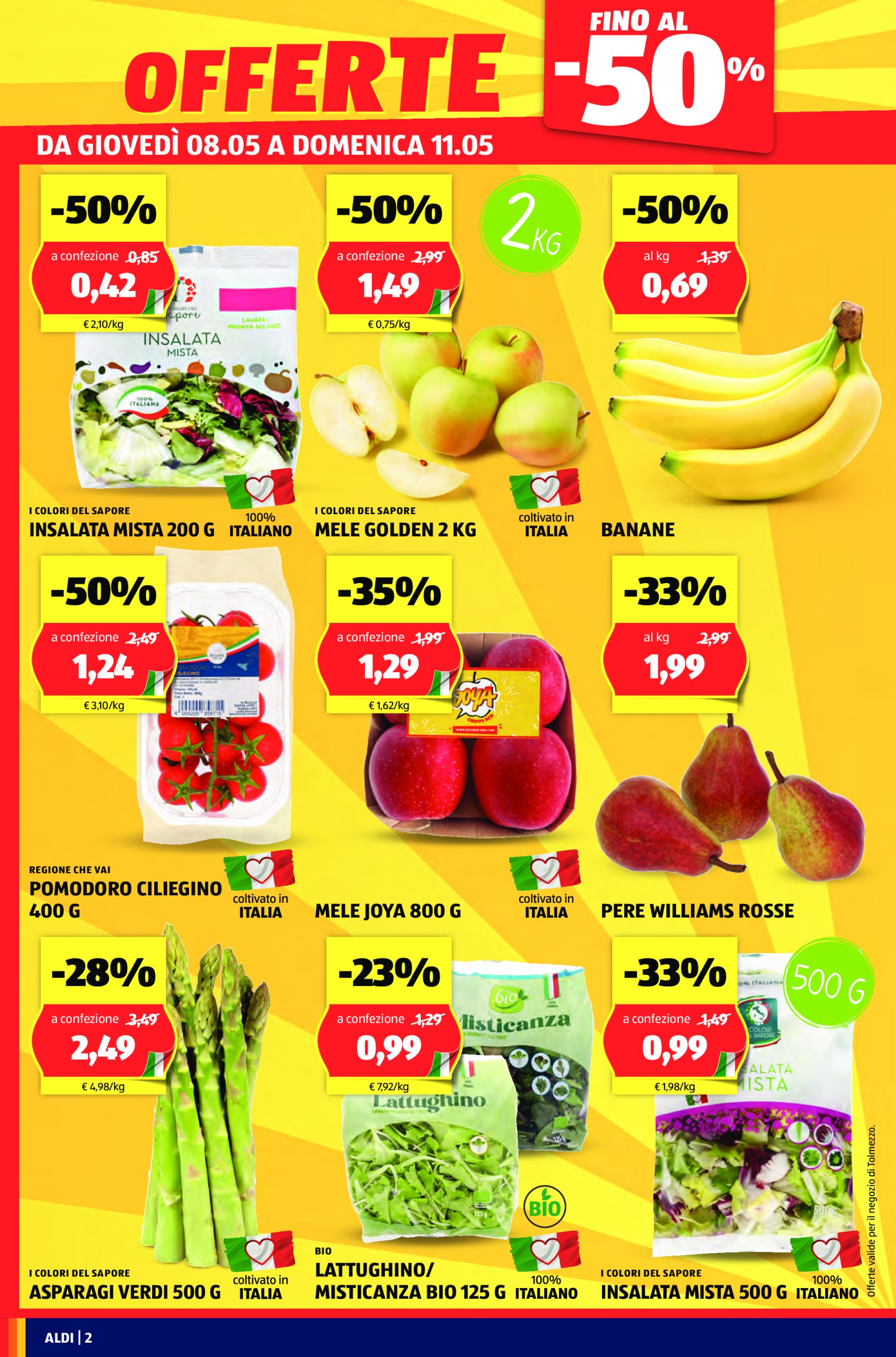 aldi - Volantino ALDI - Offerte nuova apertura Tolmezzo valido dal 08/05 al 11/05 - page: 2