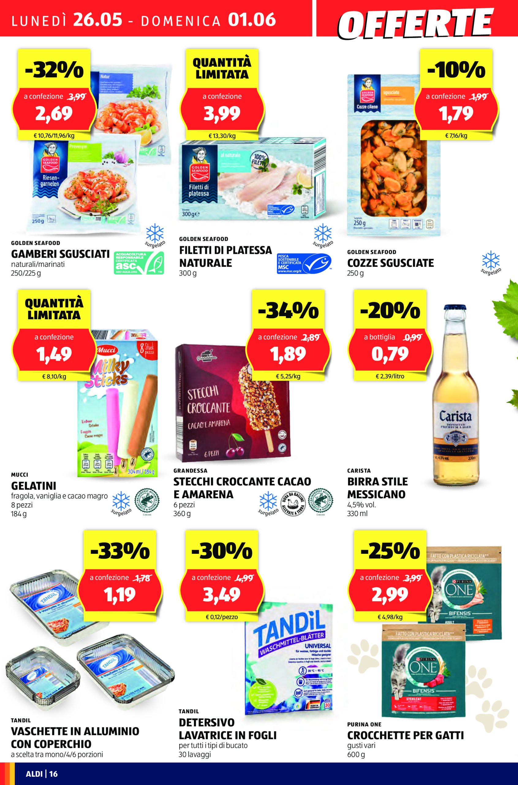 aldi - Volantino ALDI valido dal 26/05 al 01/06 - page: 16