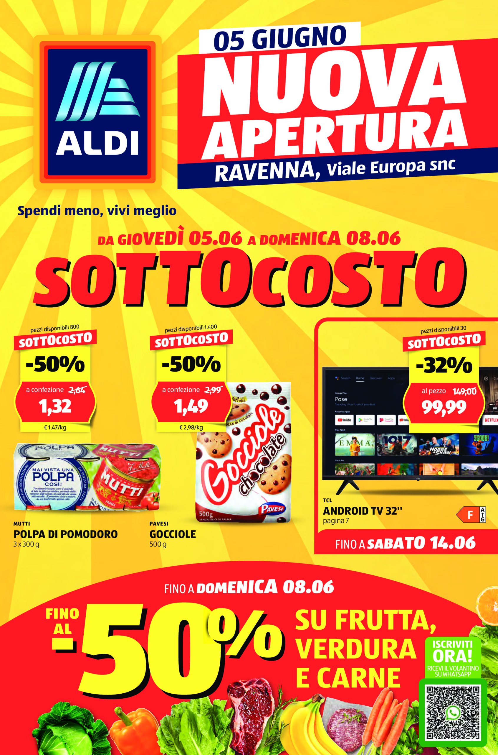 aldi - Volantino ALDI - Offerte nuova apertura Ravenna valido dal 05/06 al 14/06