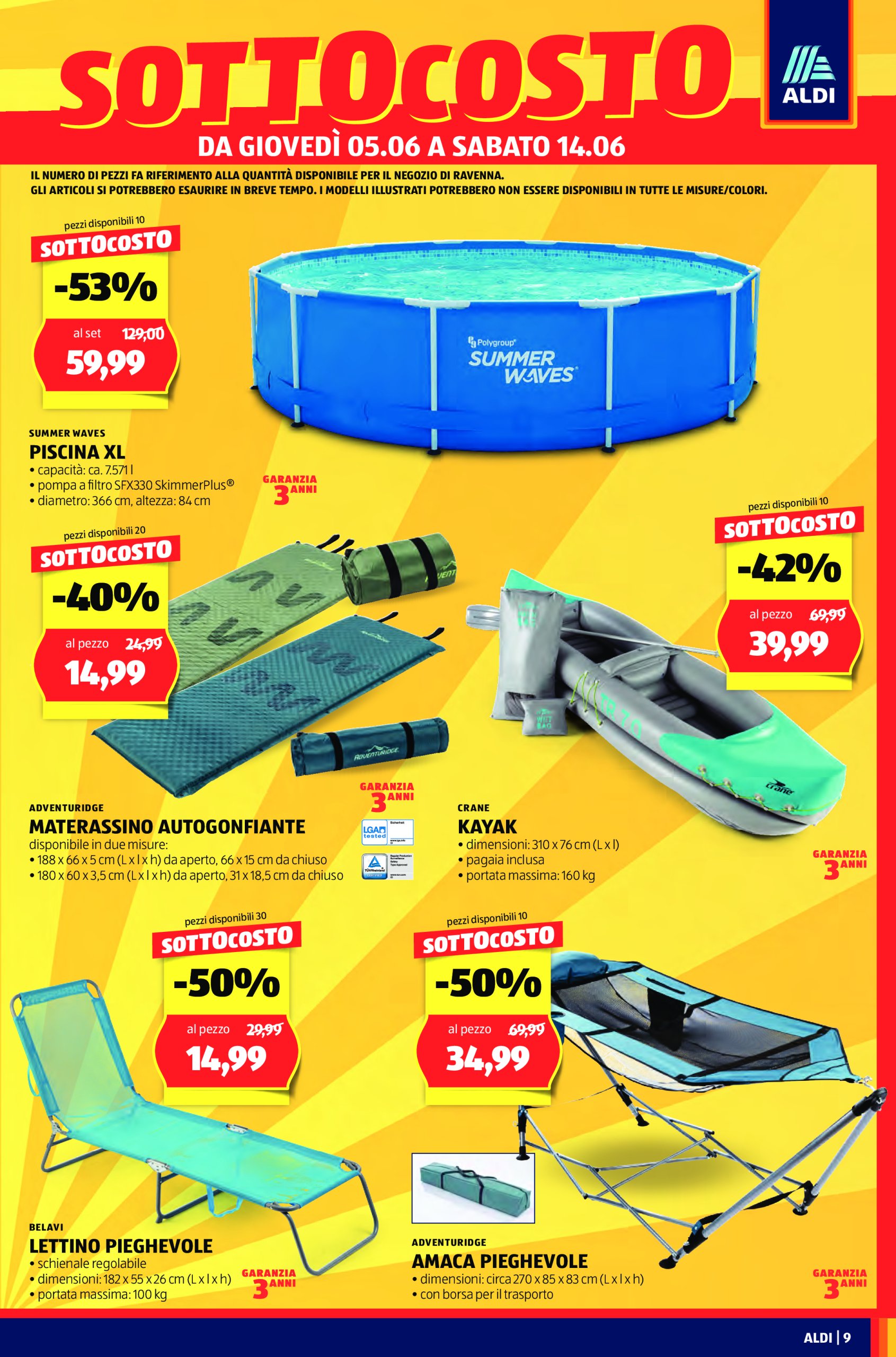 aldi - Volantino ALDI - Offerte nuova apertura Ravenna valido dal 05/06 al 14/06 - page: 9