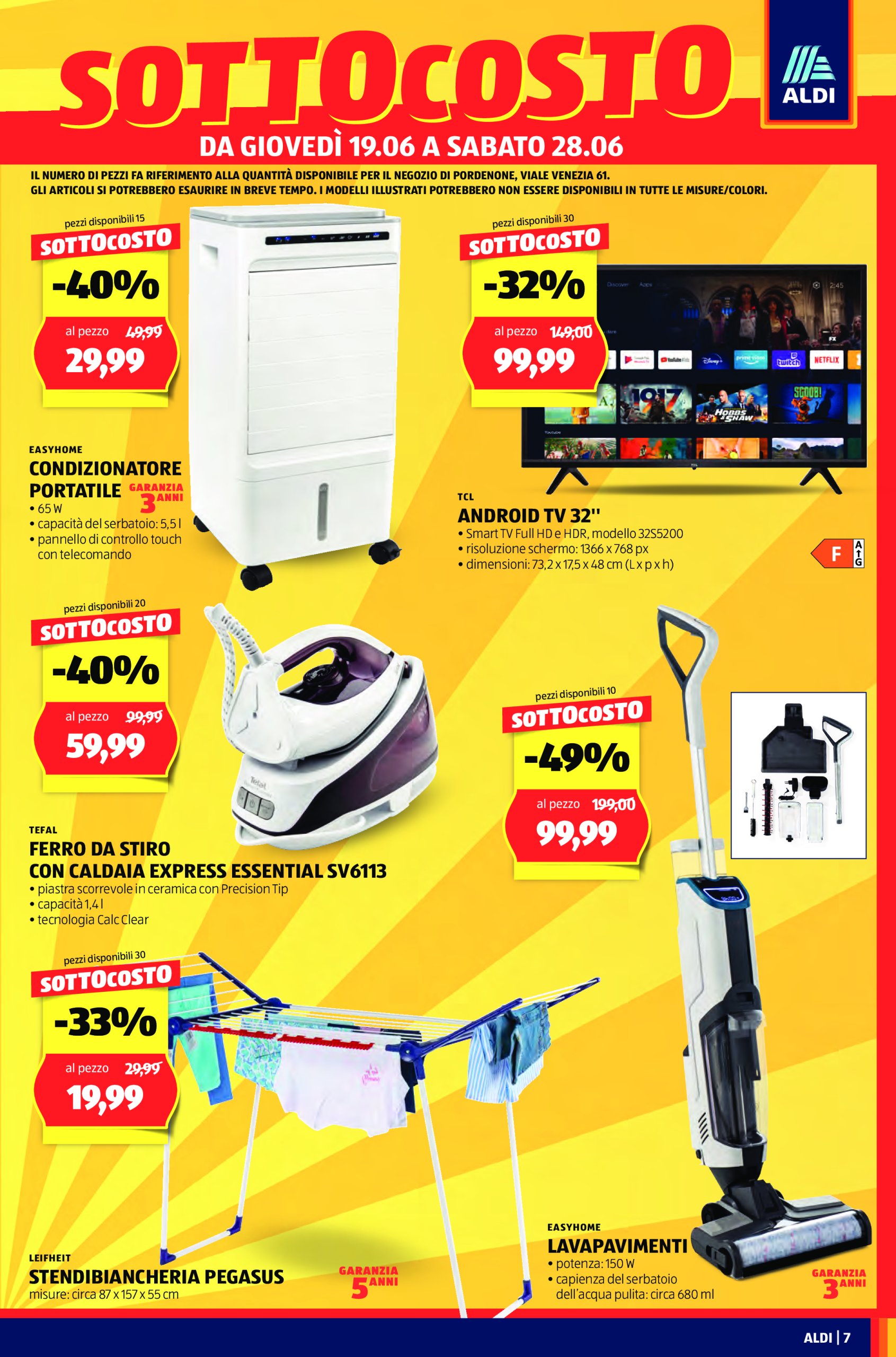 aldi - Volantino ALDI - Offerte nuova apertura Pordenone valido dal 19/06 al 28/06 - page: 7
