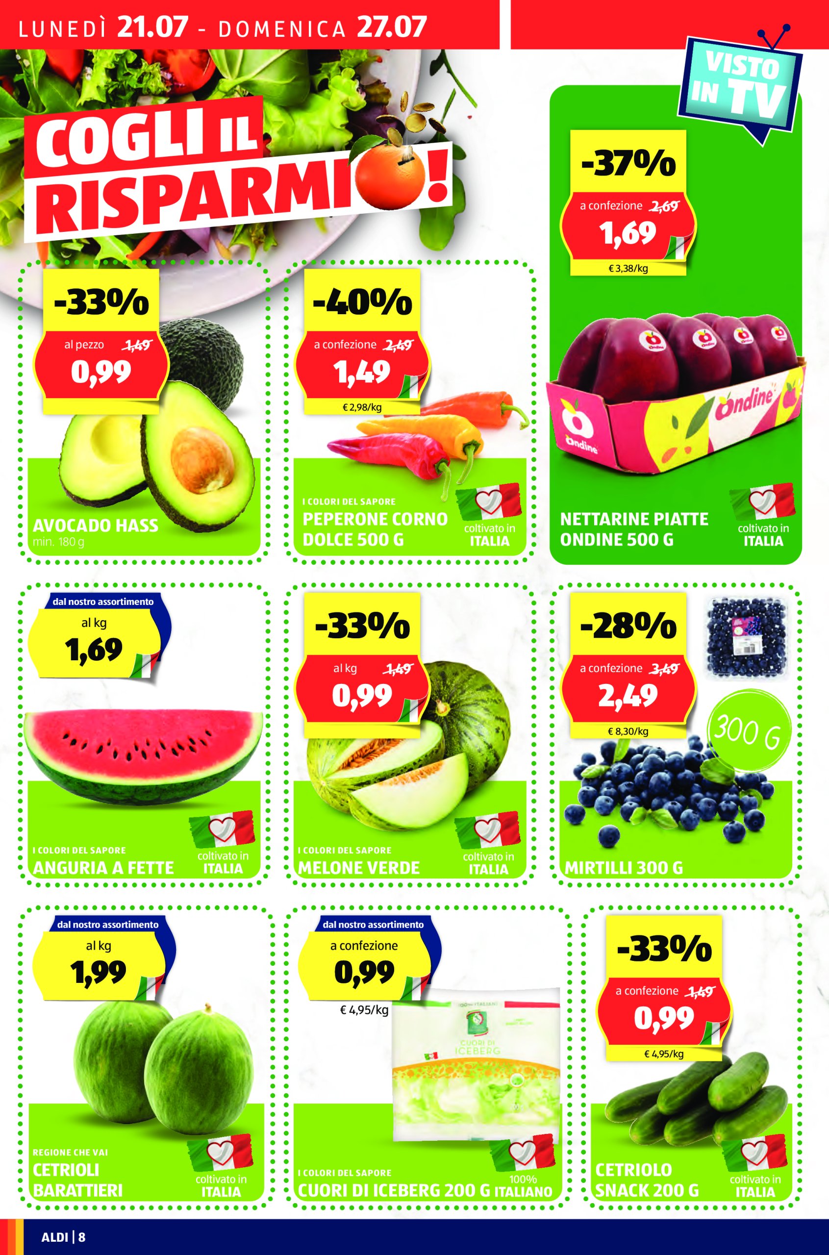 aldi - Volantino ALDI valido dal 21/07 al 27/07 - page: 8