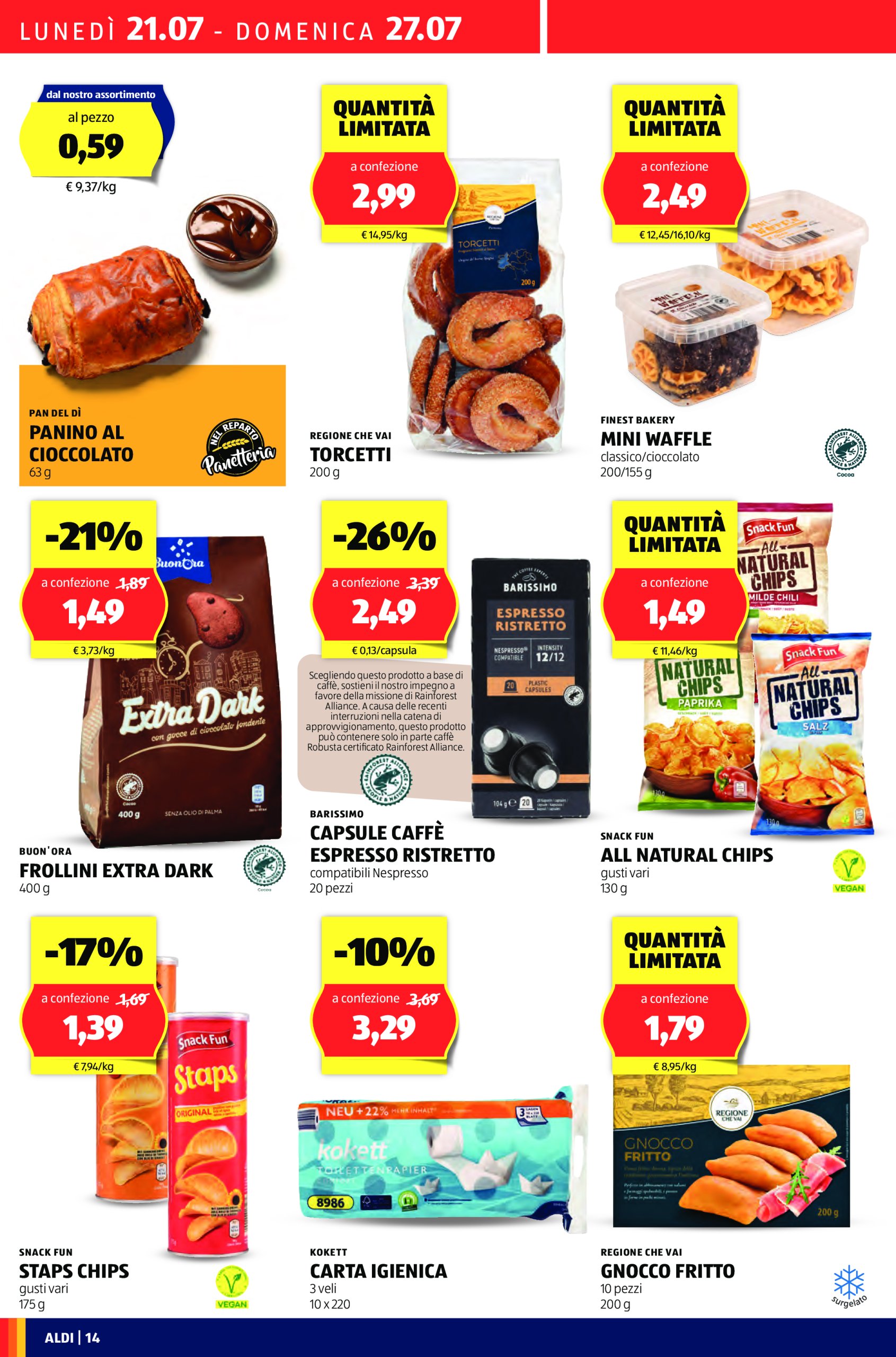 aldi - Volantino ALDI valido dal 21/07 al 27/07 - page: 14