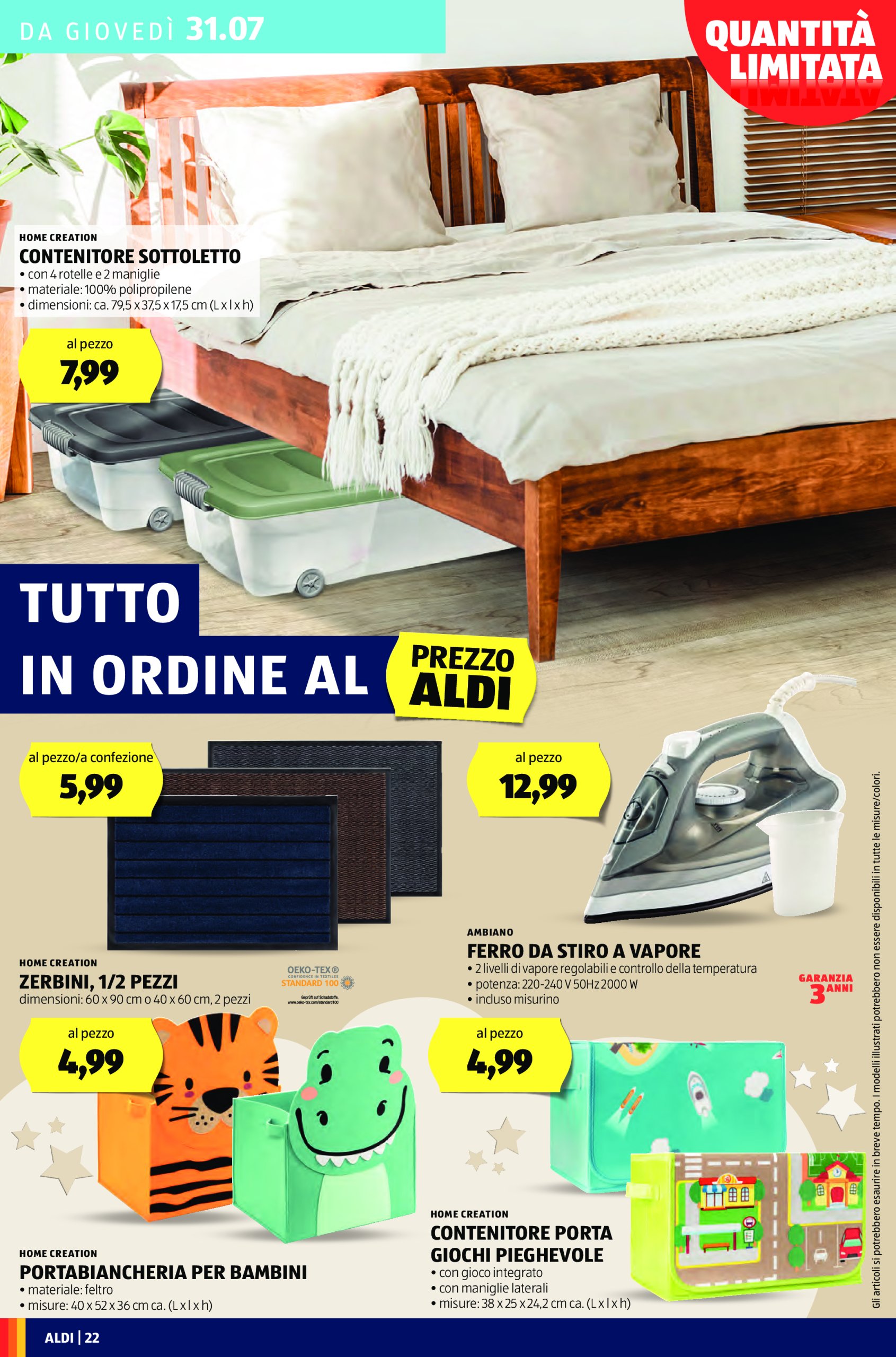 aldi - Volantino ALDI valido dal 28/07 al 03/08 - page: 22
