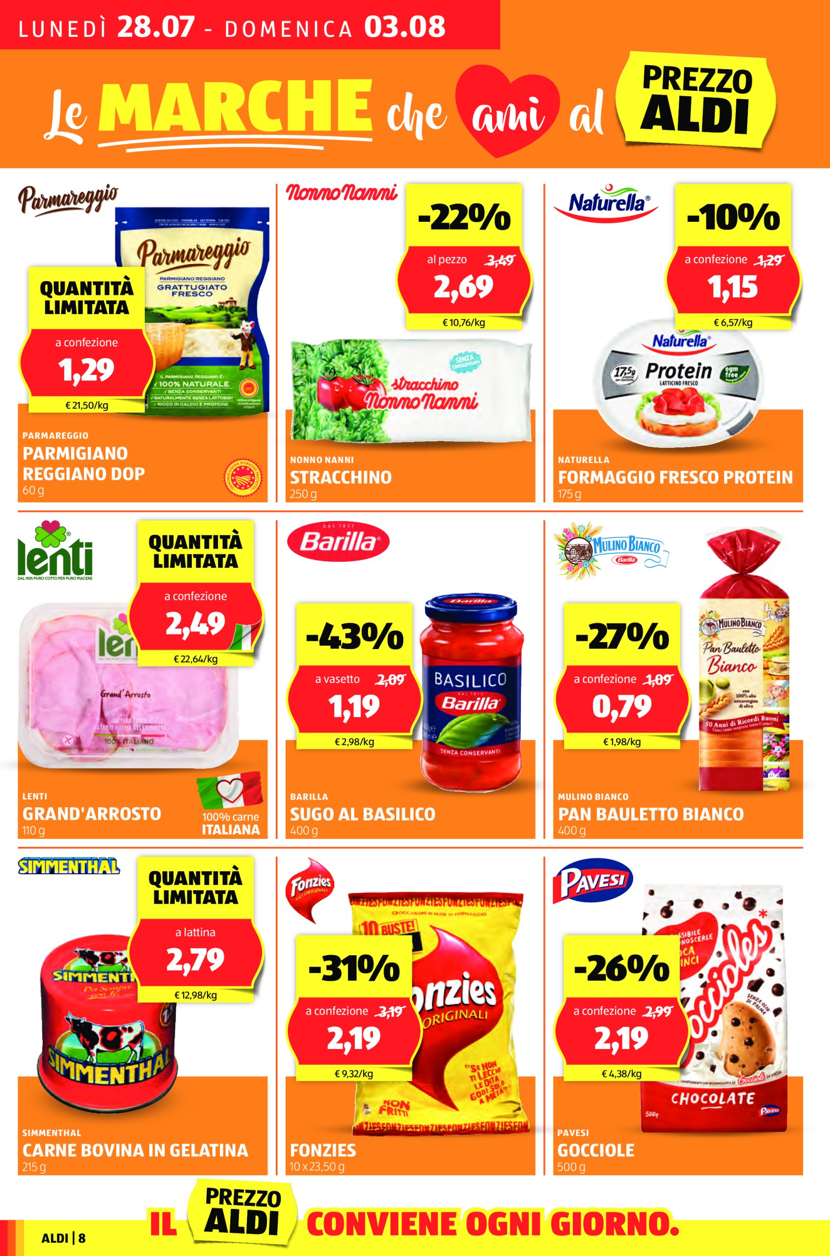 aldi - Volantino ALDI valido dal 28/07 al 03/08 - page: 8