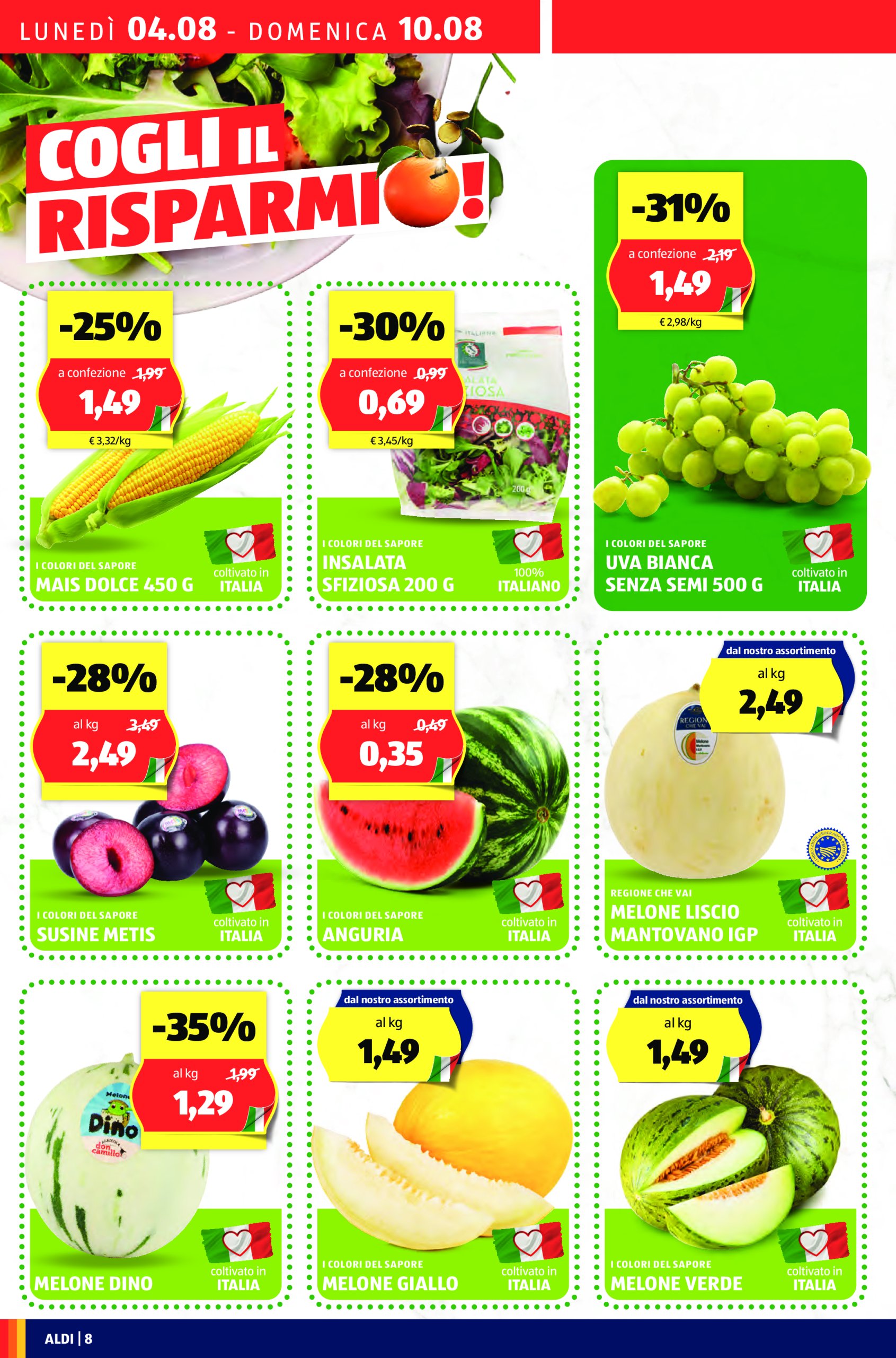 aldi - Volantino ALDI valido dal 04/08 al 10/08 - page: 8