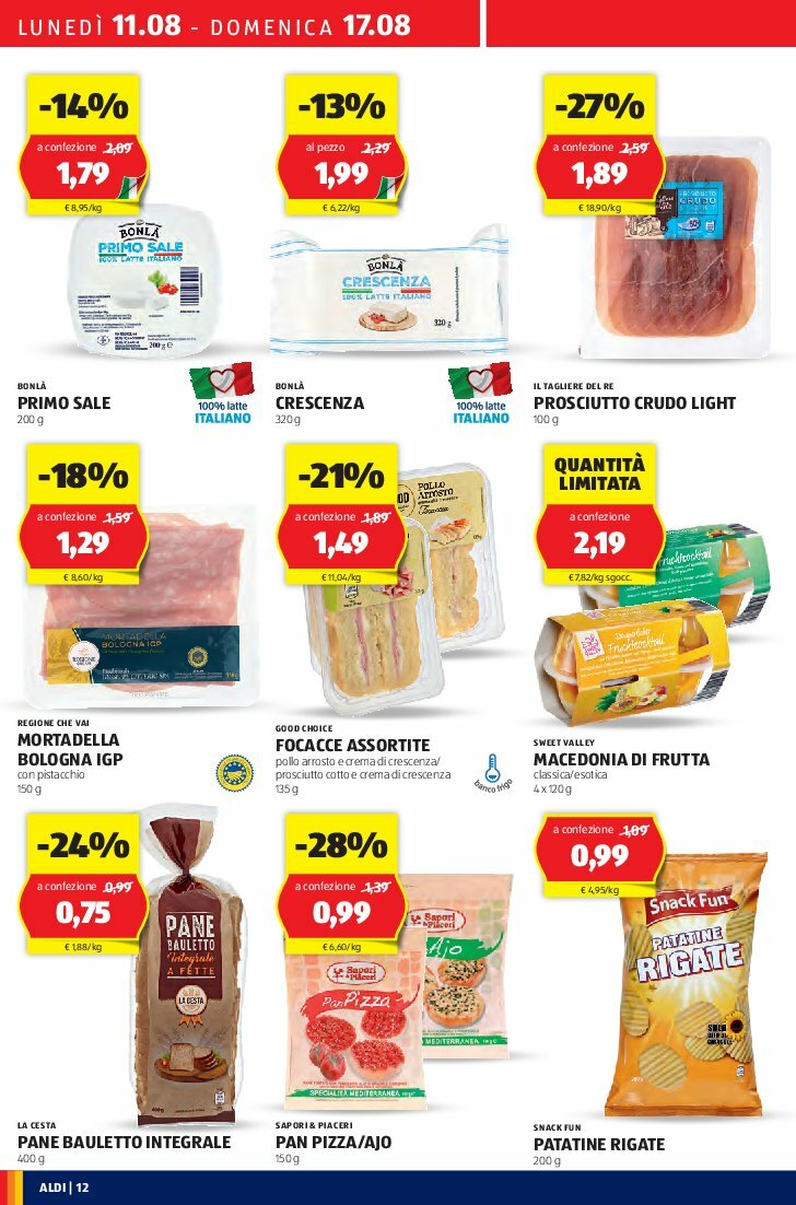 aldi - Volantino ALDI valido dal 11/08 al 17/08 - page: 12