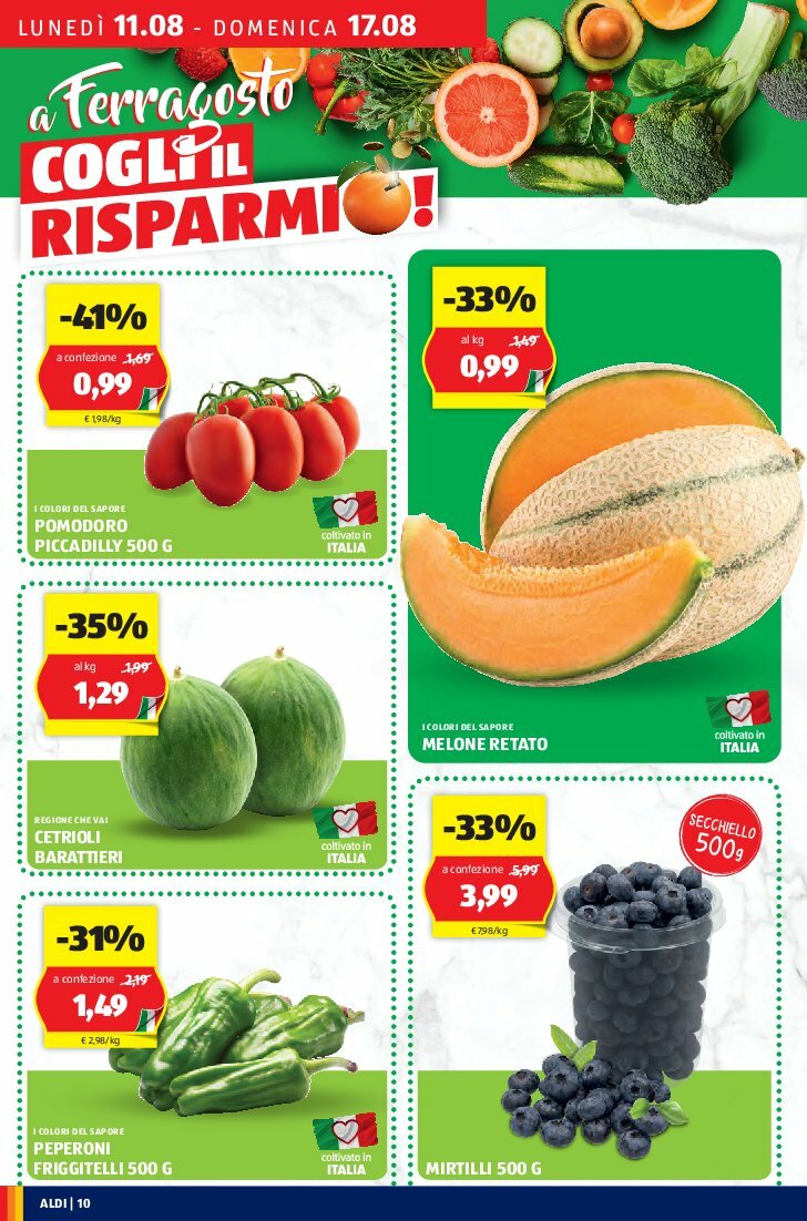 aldi - Volantino ALDI valido dal 11/08 al 17/08 - page: 10