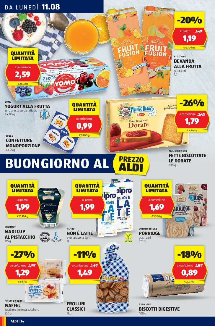 aldi - Volantino ALDI valido dal 11/08 al 17/08 - page: 14