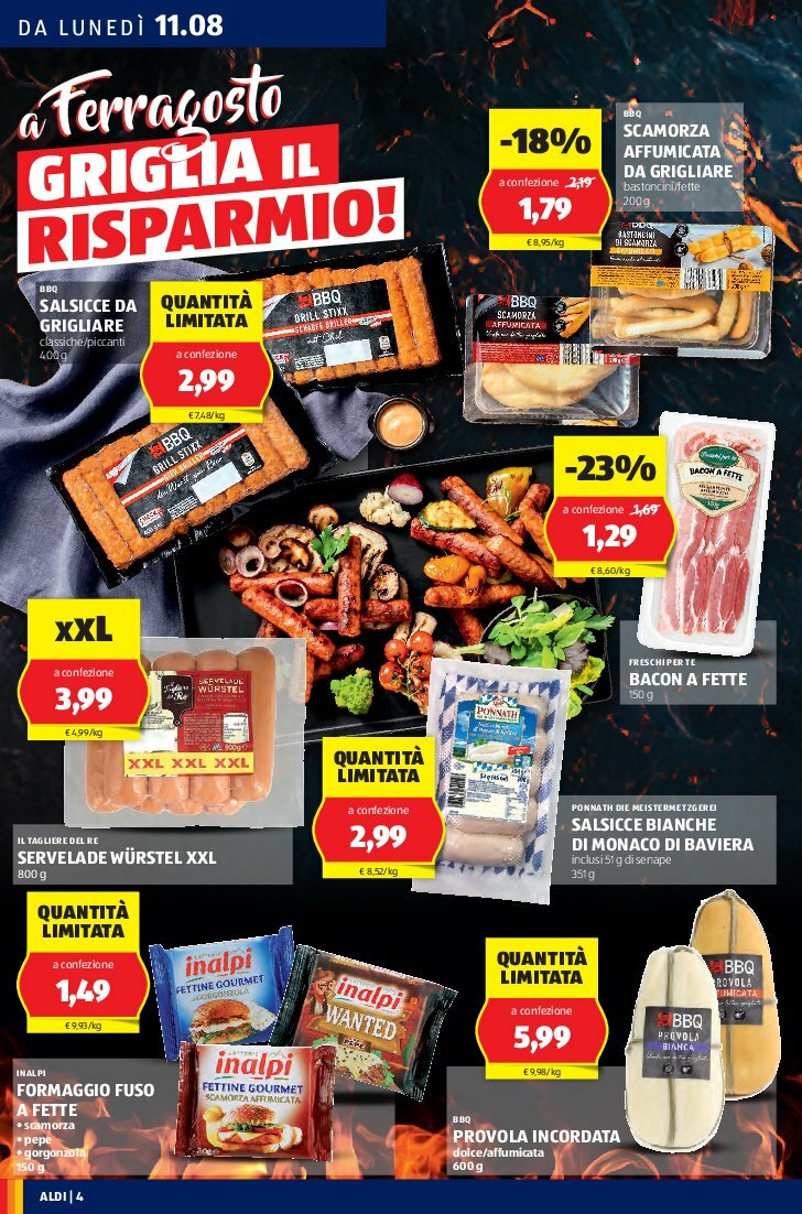aldi - Volantino ALDI valido dal 11/08 al 17/08 - page: 4