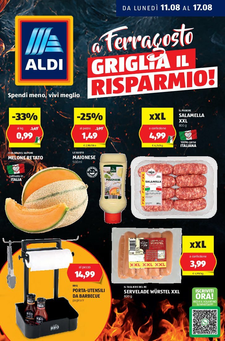 aldi - Volantino ALDI valido dal 11/08 al 17/08 - page: 1
